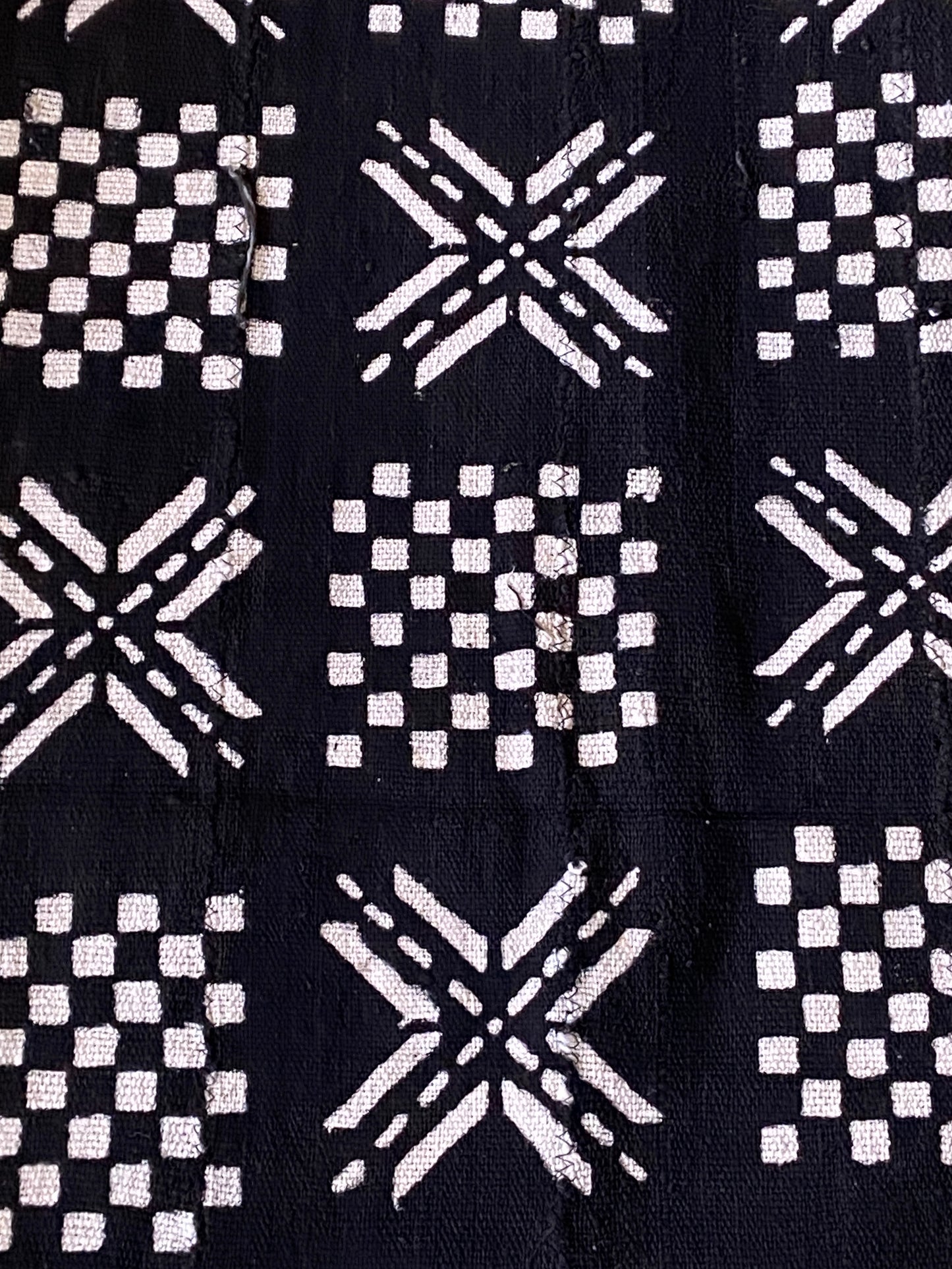 Malian Black & White Mud Cloth Textile #3573