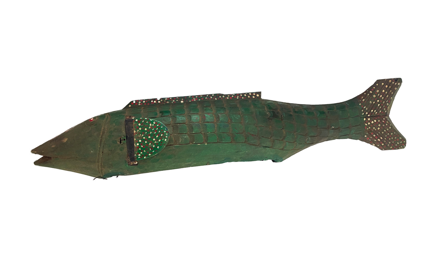 #3648 African Wooden Fish Bozo Tribe Mali 34"
