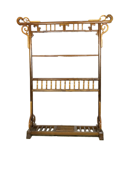 #3024 Elegant Chinese  Garment Rack Wood Hanger