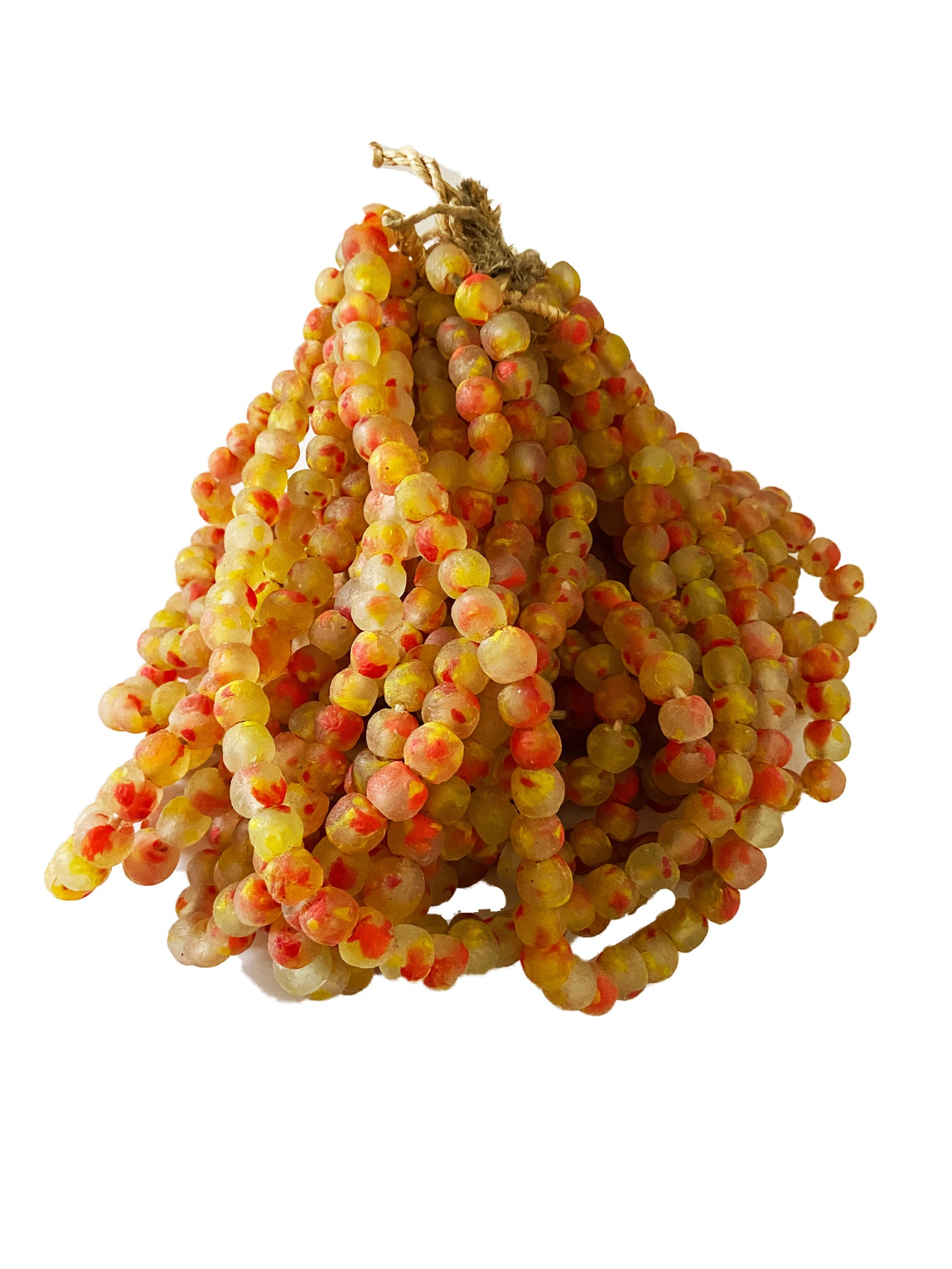 #2281 African Jumbo Glass Trading Beads String