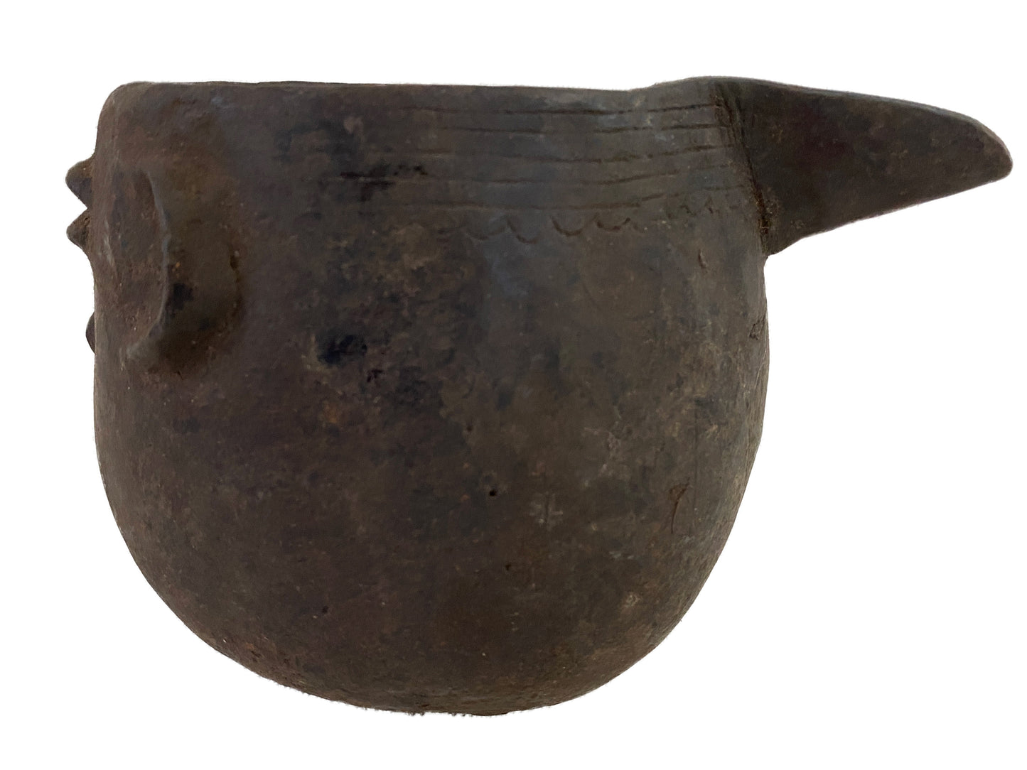 #3728 Kuba wooden Cup Figural Head Congo