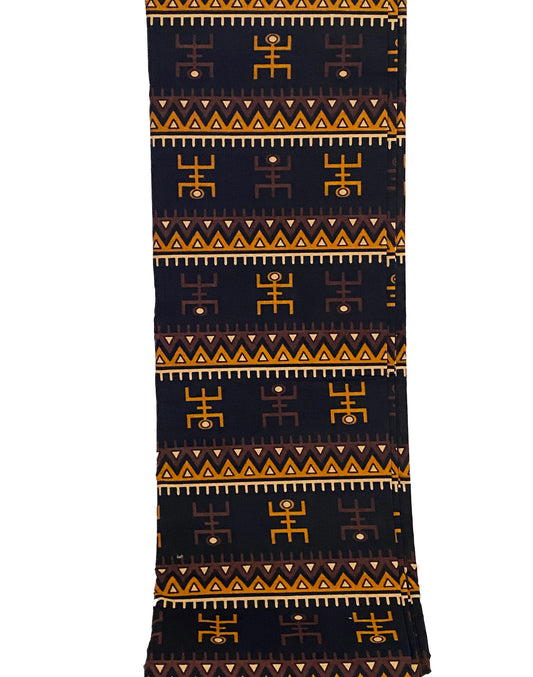 #3482 African Kente Cloth Cotton Fabric,6 Yards by 43"
