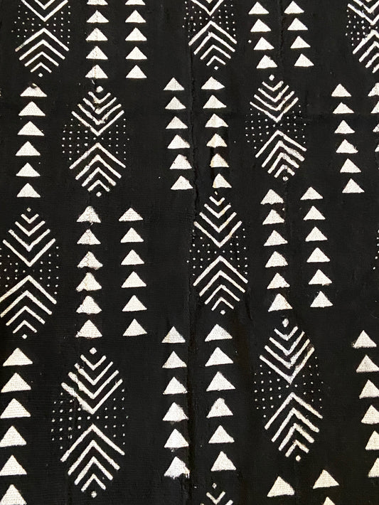 Malian Black & White Mud Cloth Textile #3620