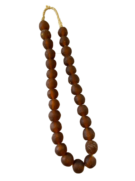 #2274 African Jumbo Glass Trading Beads String