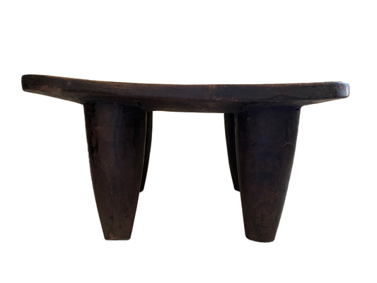 #3673 African Senufo Wood Milk Stool I . Coast 15.5" W