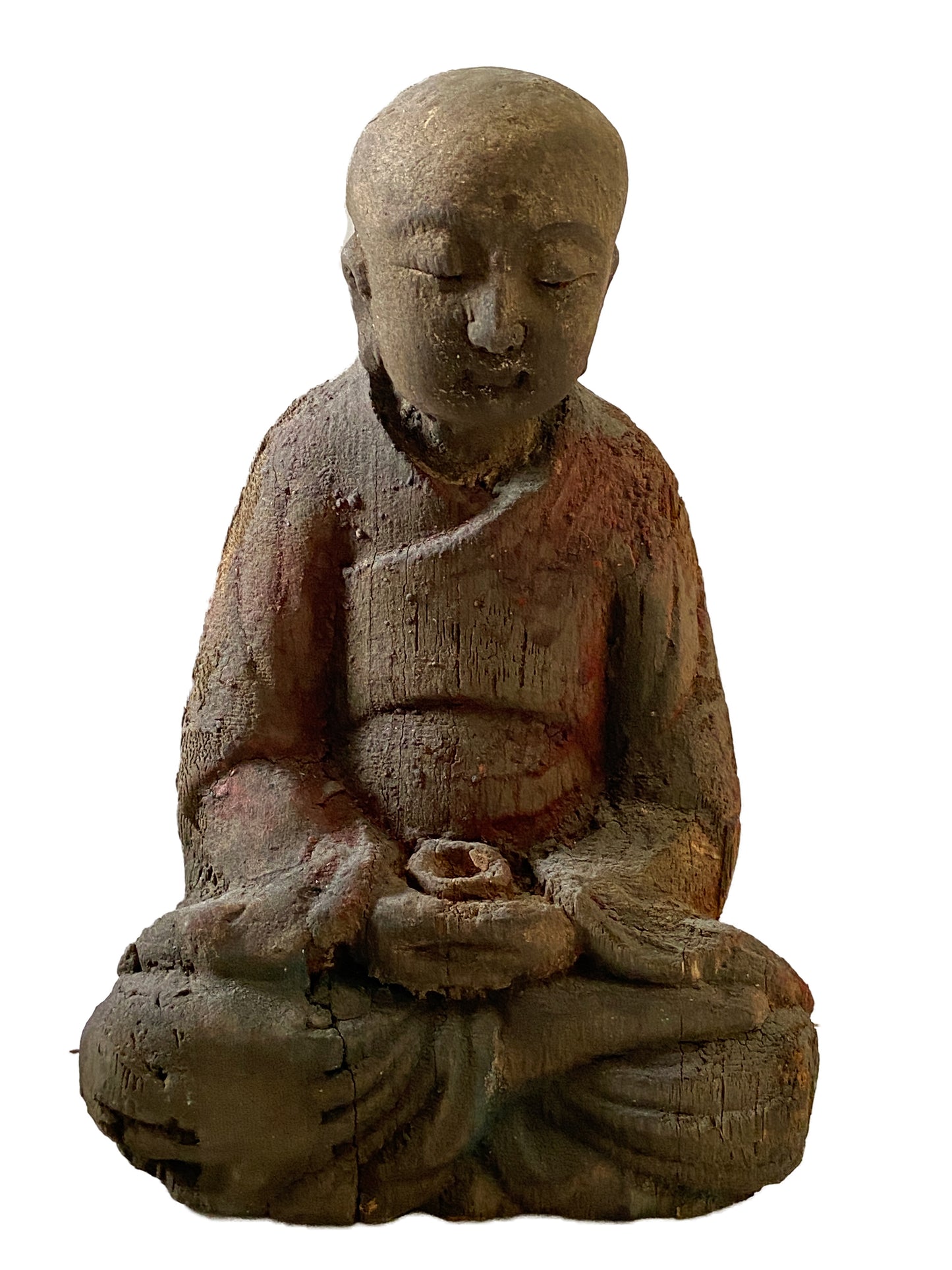 #2227 Superb Wooden Medicine Buddha 9" H