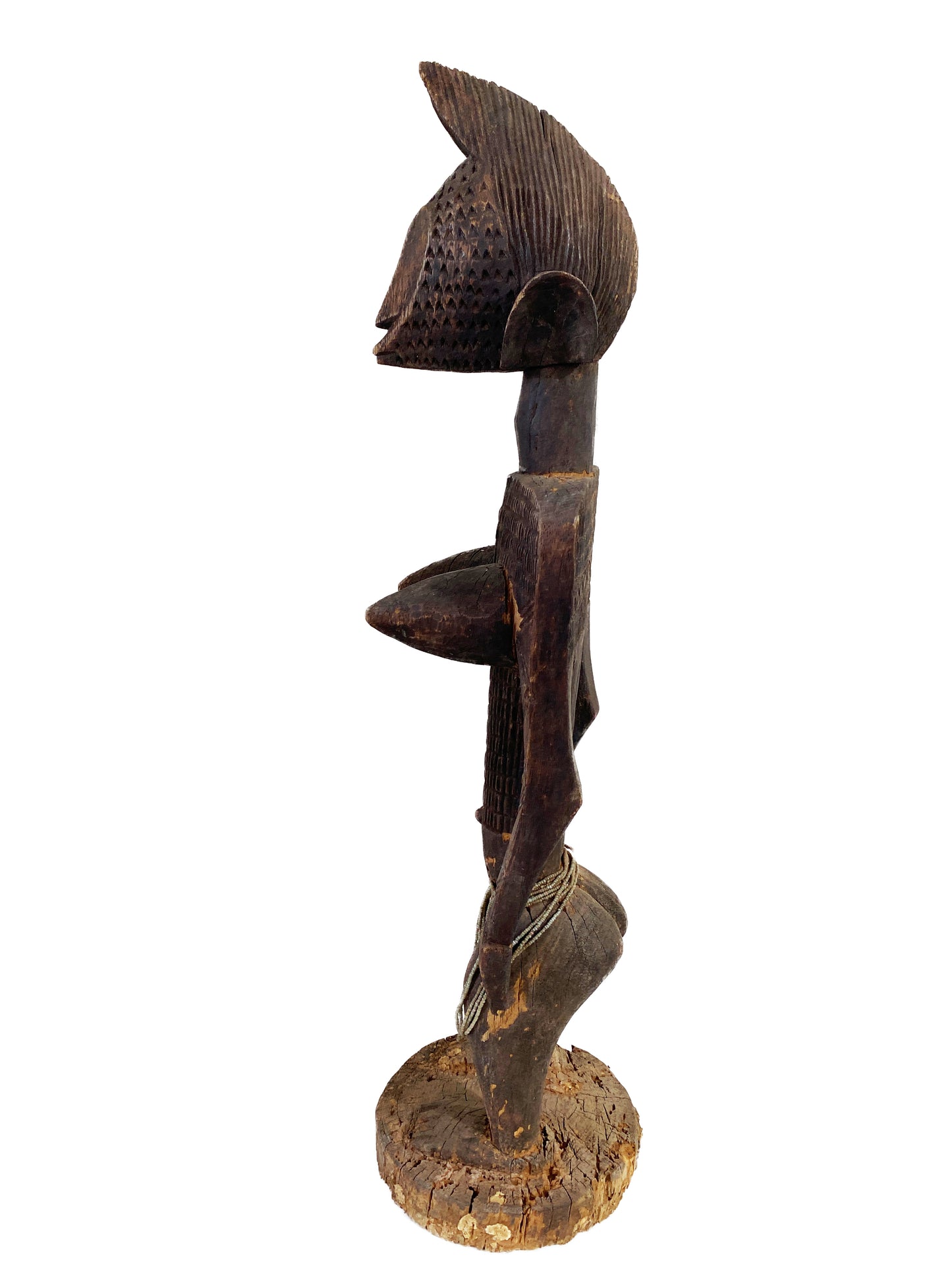 #4331 Old Dogon Maternity Female Figure Sculpture  Mali 32" H