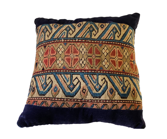 #3481 19th Custom Made Antique Lumbar Malayer Pillow 14.5." w