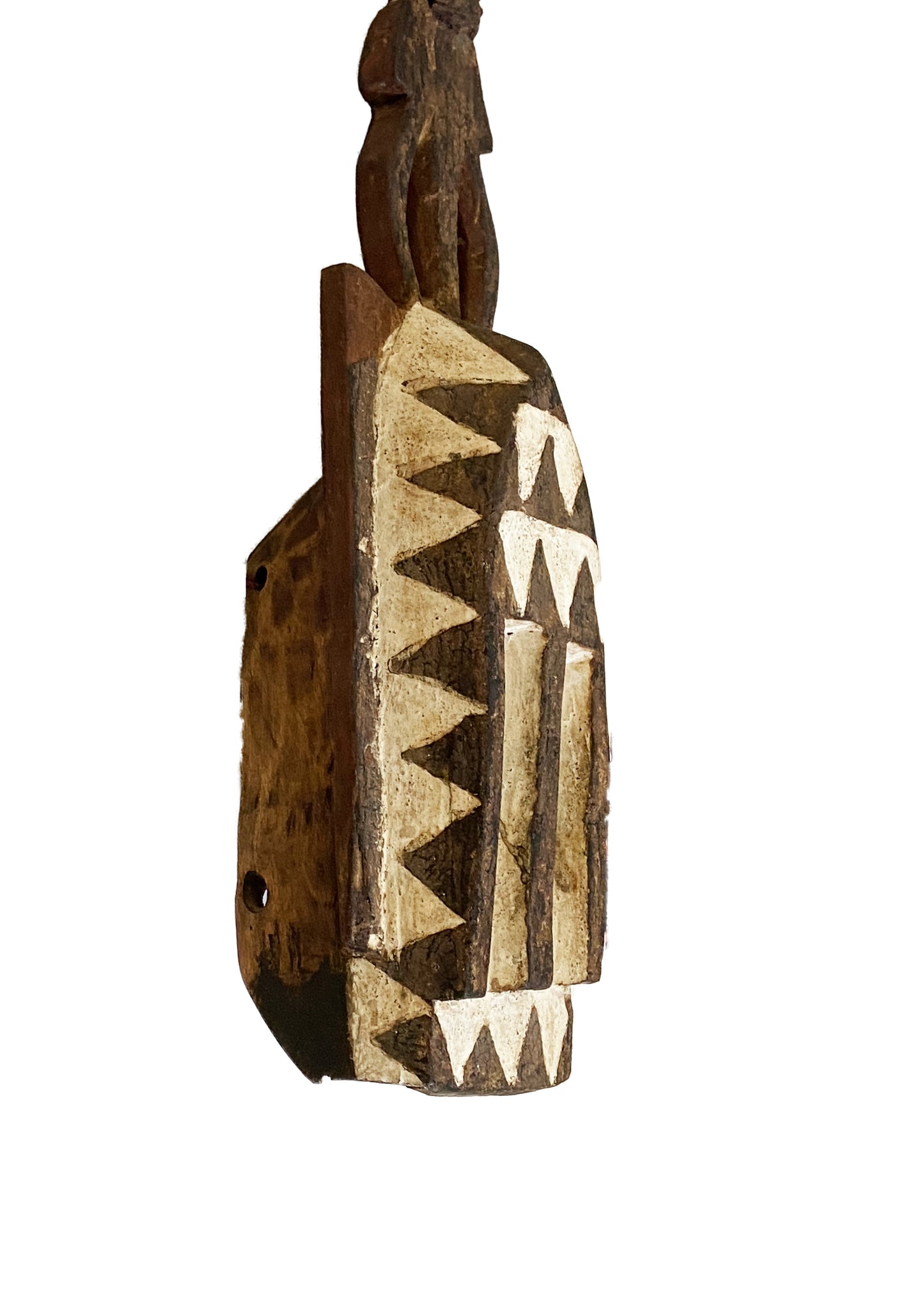 #3350 African Old Dogon Wooden Mask Kanaga Mali 47" H