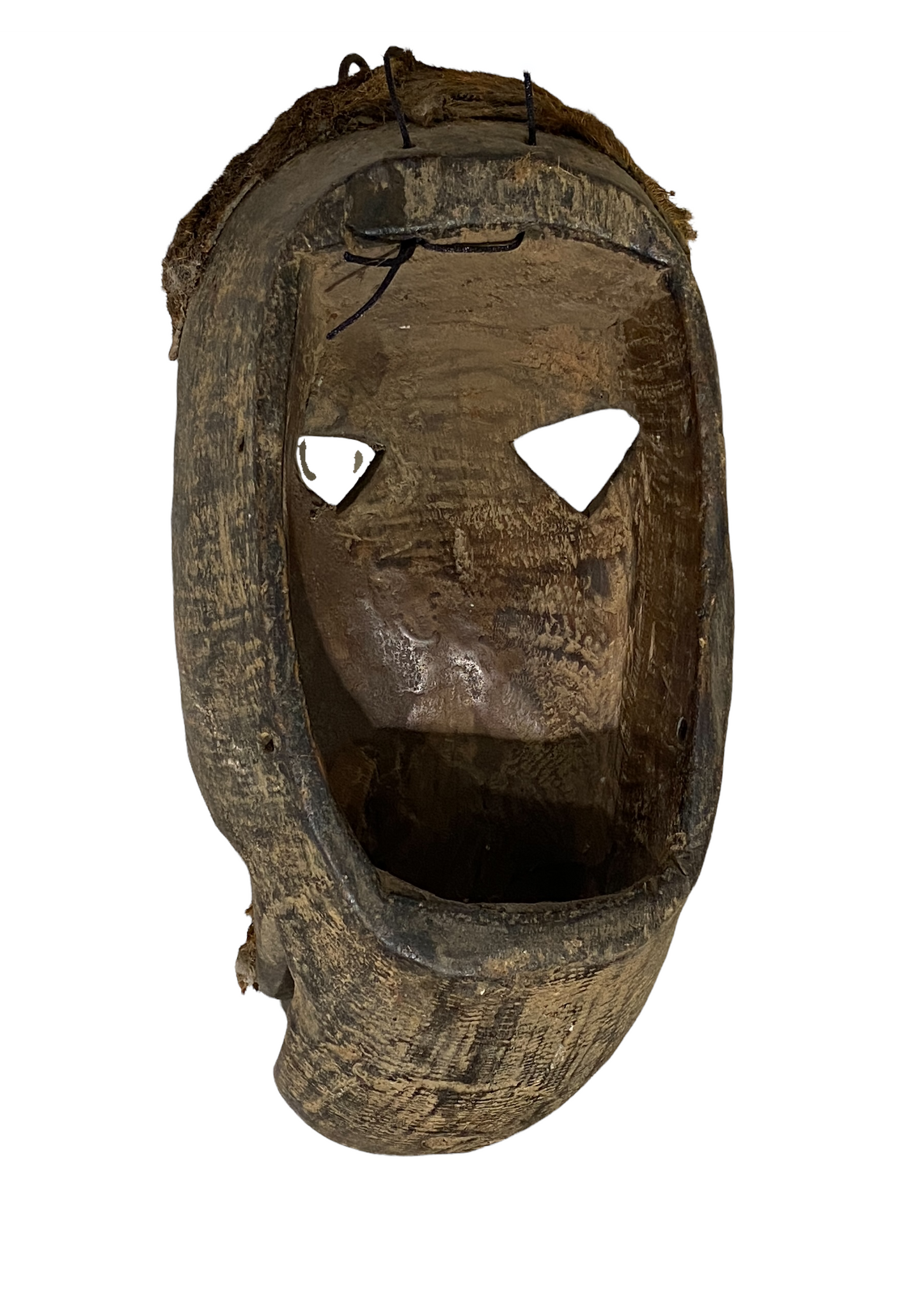 #4526 Superb  African Dan Bugle Tribe  Monkey Mask  I Coast  14.5" h