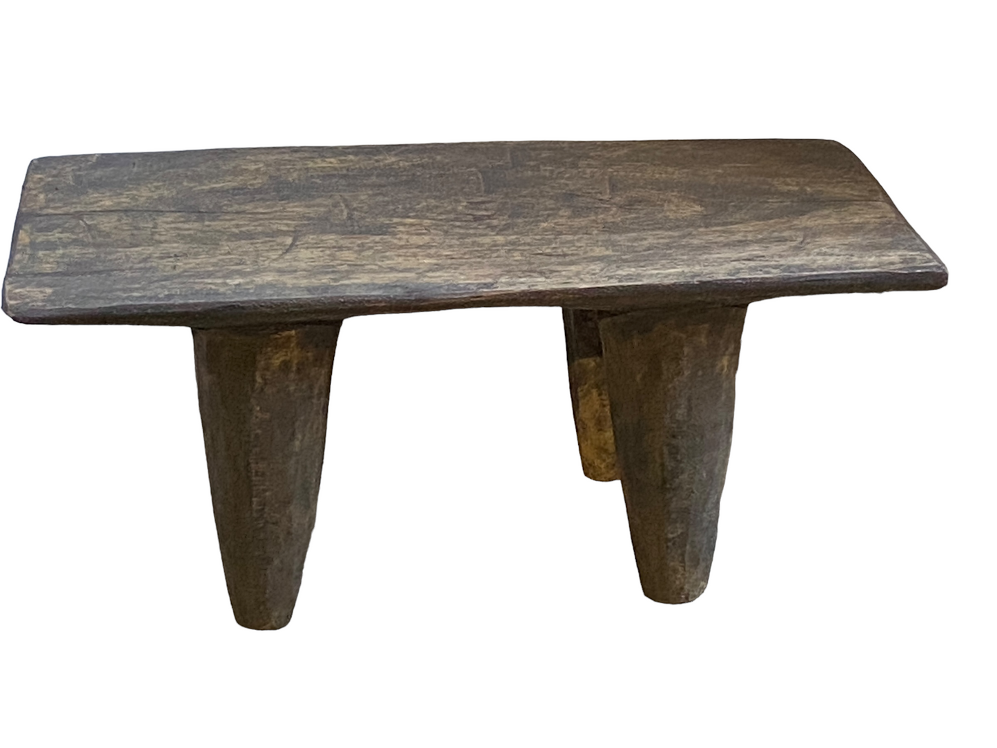 # 4969 Superb Rustic Old  African Senufo Stool / Table  I coast 23.5" W