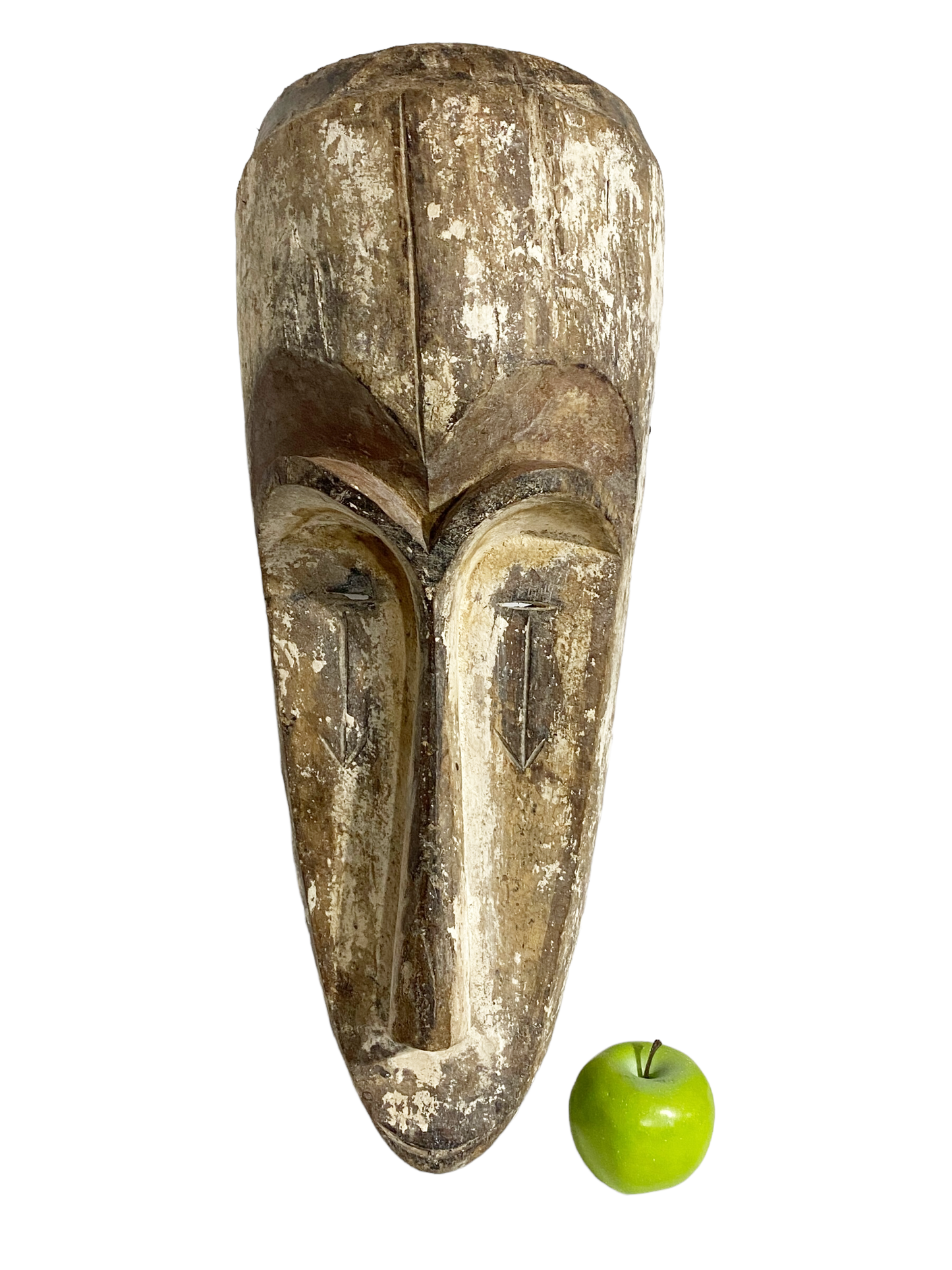 # 3575 Old Fang Mask Elongated Face Gabon African Mask 21.5" H