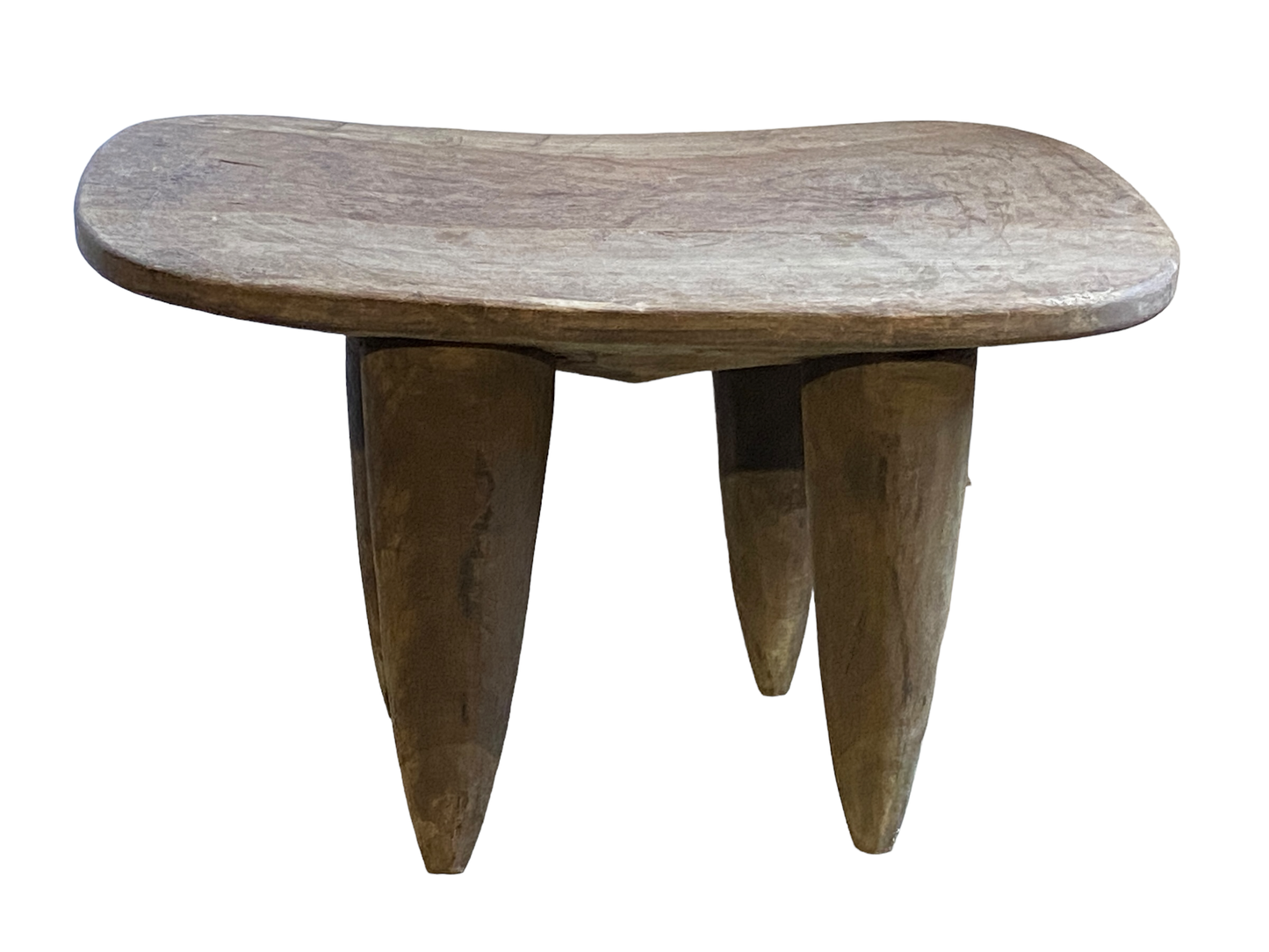 # 4975 African Old Senufo Wood Milk Stool /Table I . Coast 26" W