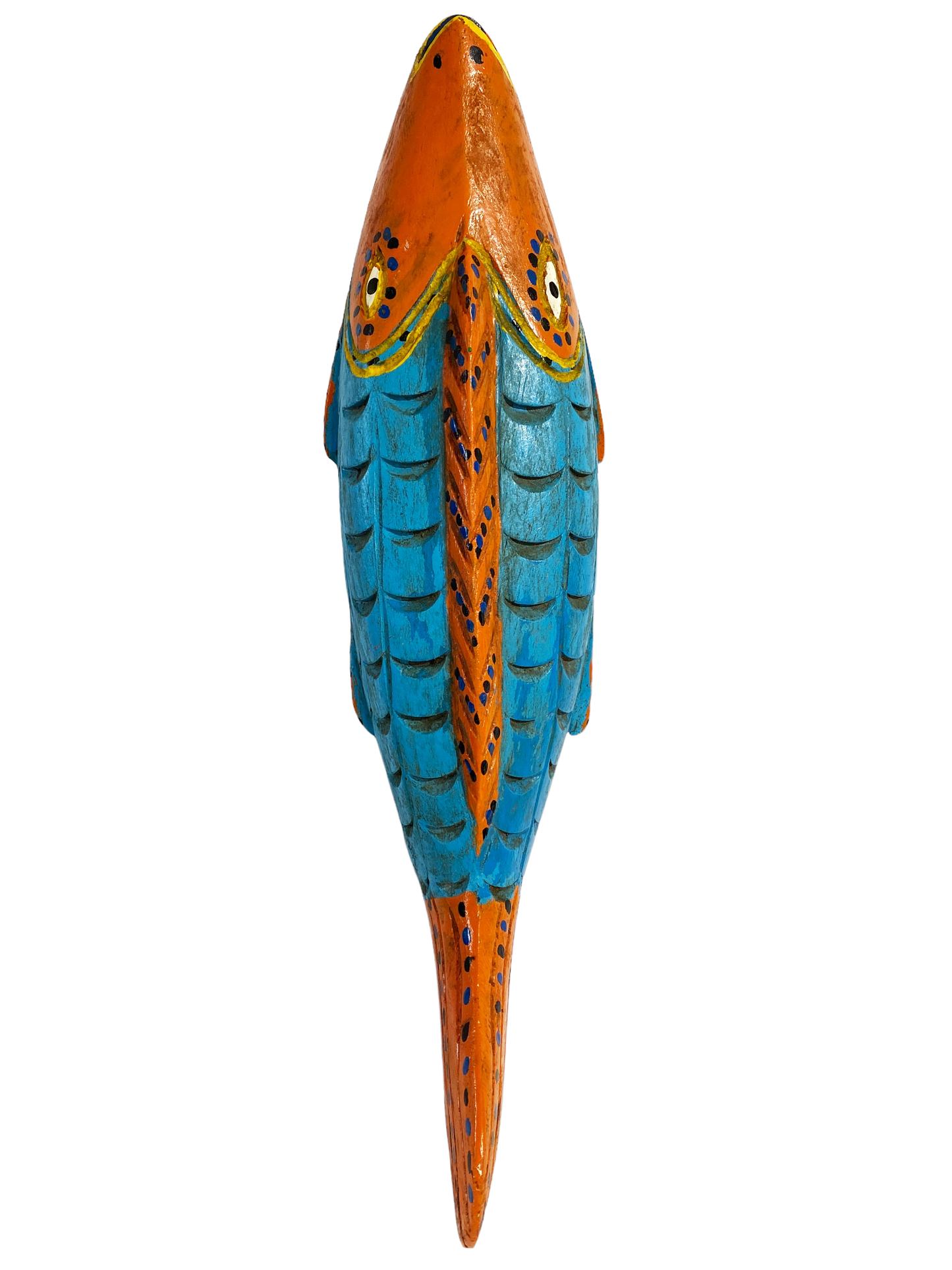 # 5124 African Wooden Fish Bozo Tribe Mali 17"
