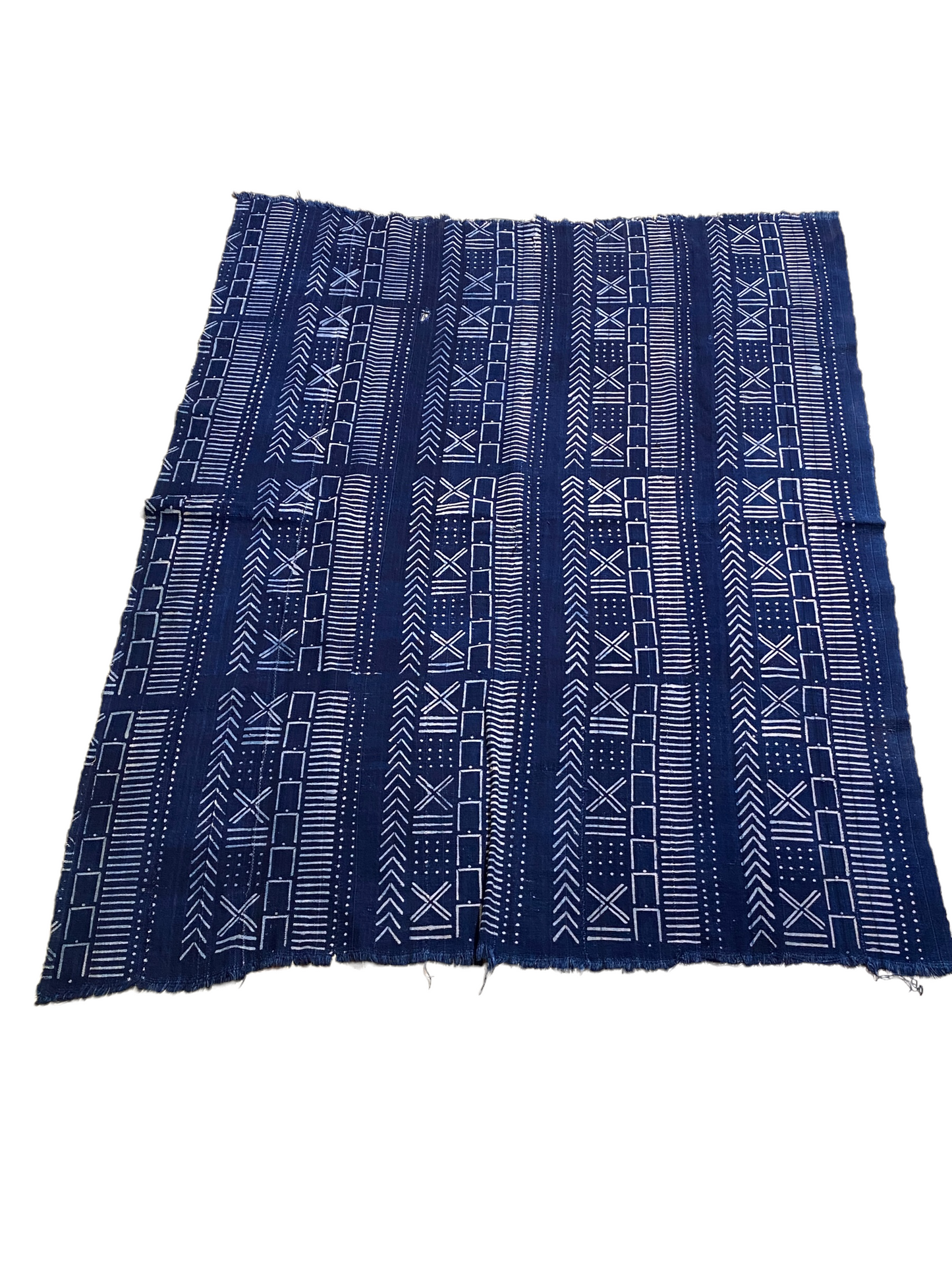 #4891 Vintage African Indigo Bondoukou Cloth Textile I Coast 43" by 57"