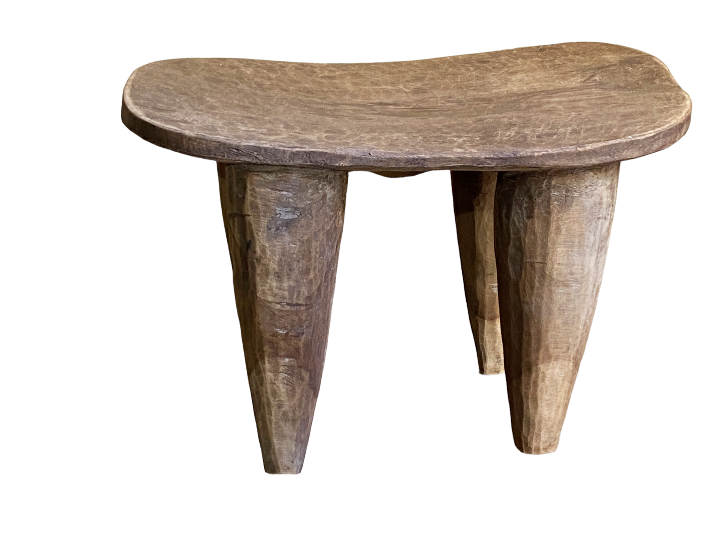 # 4958 African Old Senufo Wood Milk Stool /Table I . Coast 24" W