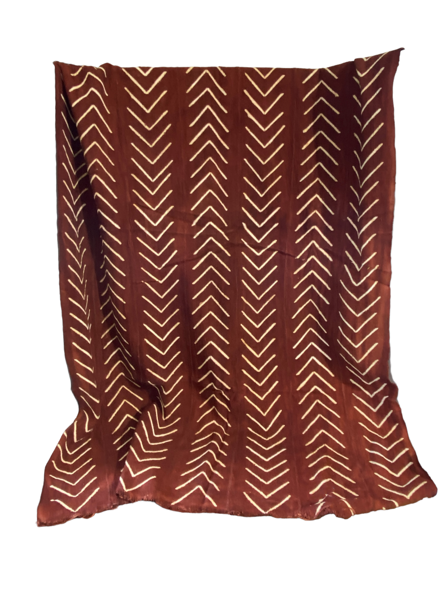 # 5136 Malian Brown  & White Mud Cloth Textile
