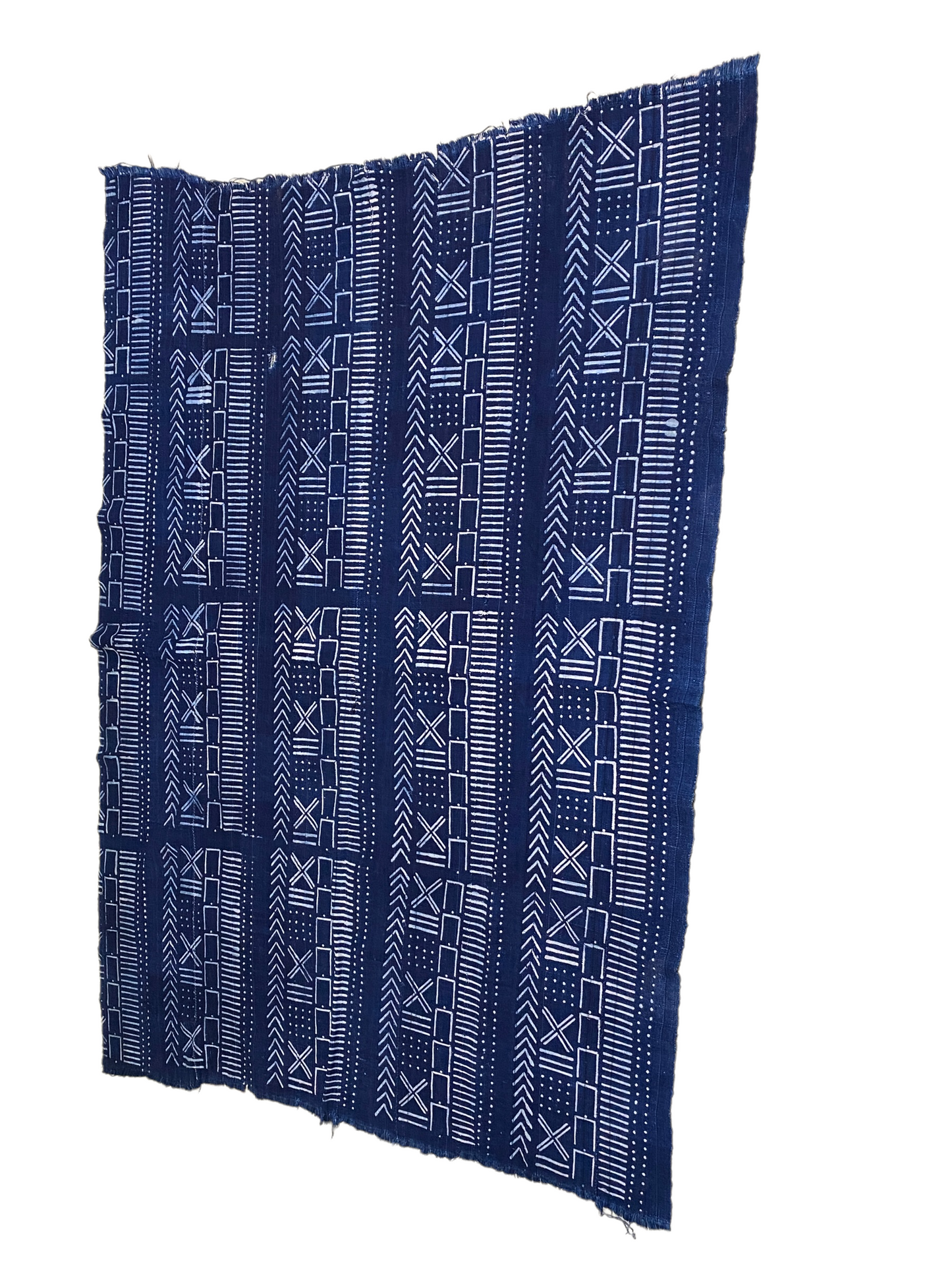 #4891 Vintage African Indigo Bondoukou Cloth Textile I Coast 43" by 57"