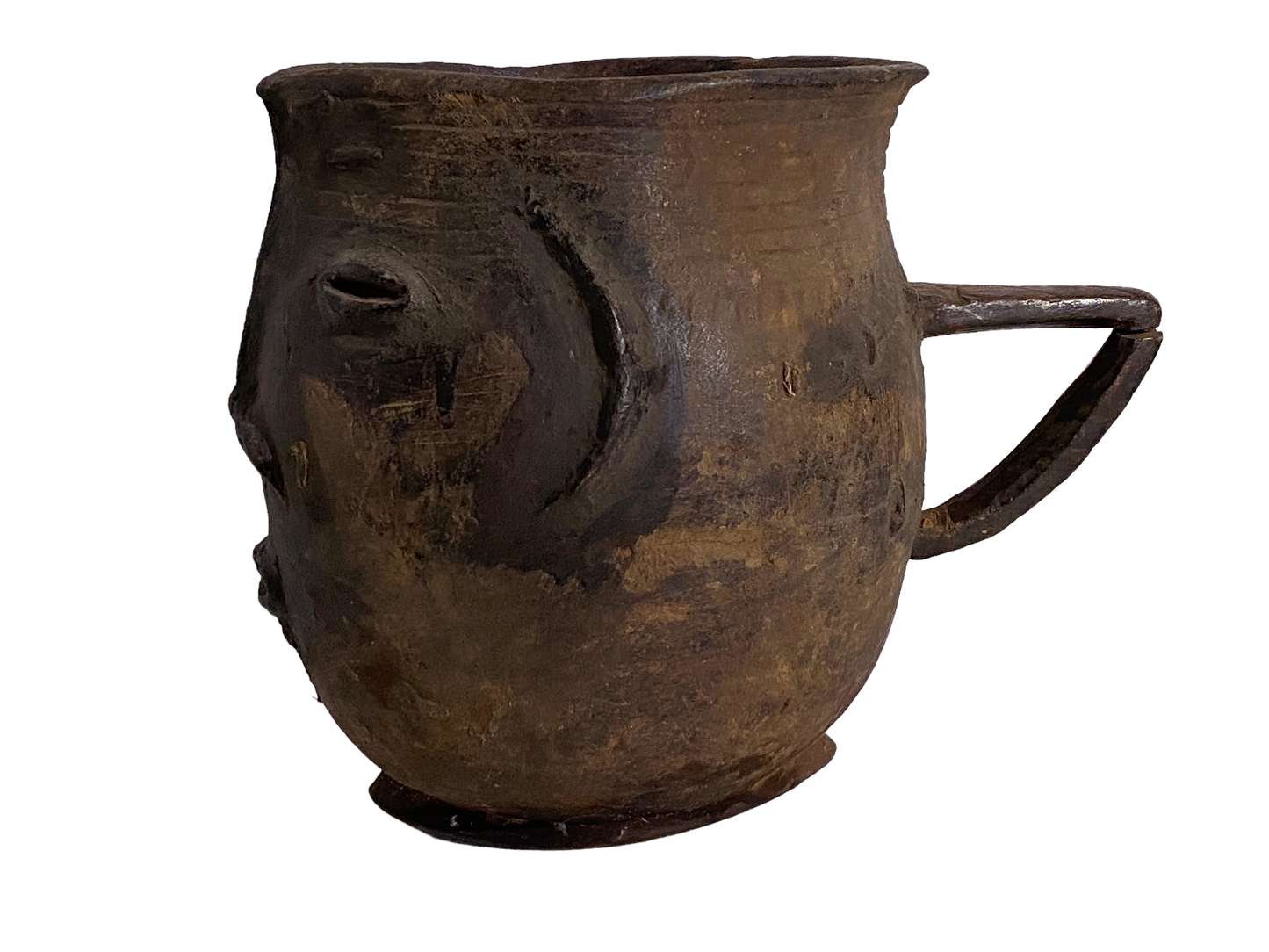 #5042 Kuba wooden Cup Figural Head Congo