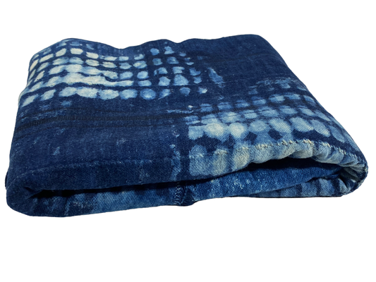 # 5102 Fine Plain Indigo Cloth - Mossi Tribe Burkina Faso