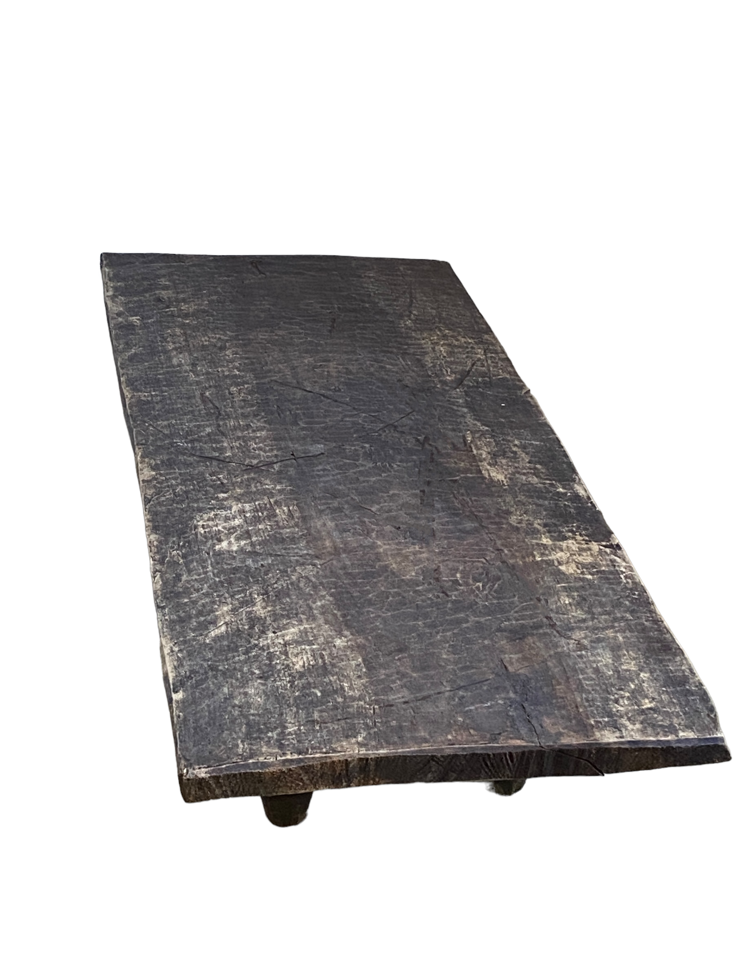 # 4982 Superb Rustic Old  African Senufo Stool / Table  I coast 40" W