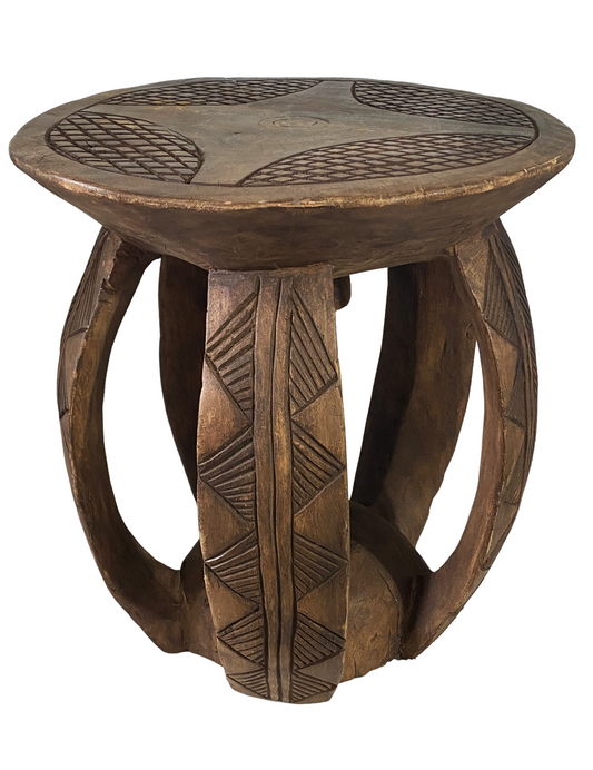 #5189 LG African  Baga Stool /Table  Guinea-Bissau  18" H by 17" W