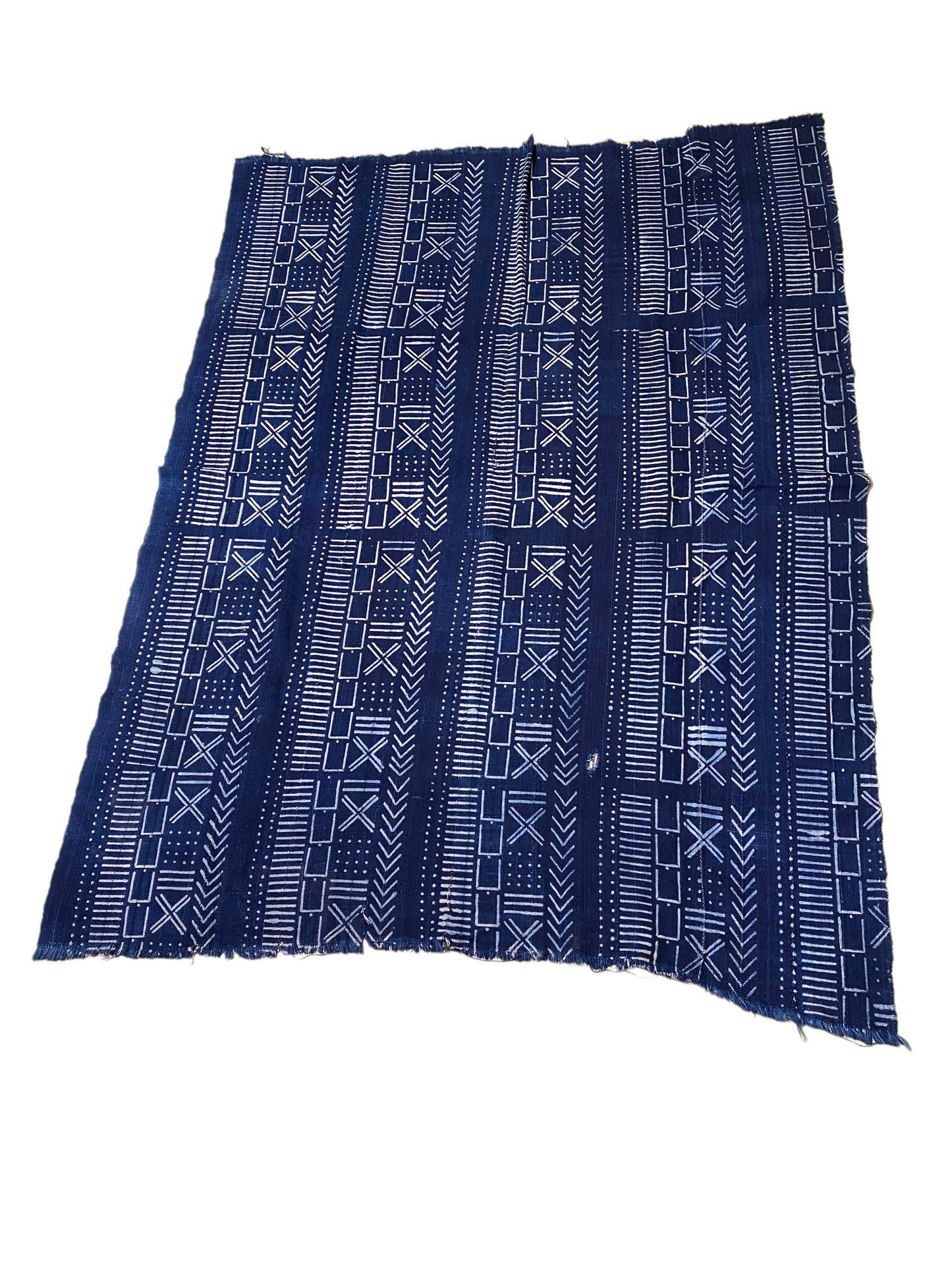 #4891 Vintage African Indigo Bondoukou Cloth Textile I Coast 43" by 57"