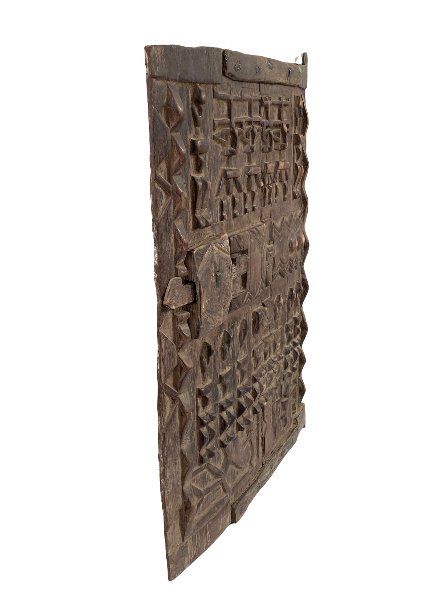 #4552 Dogon Door with Figures Mali African 23.5" H