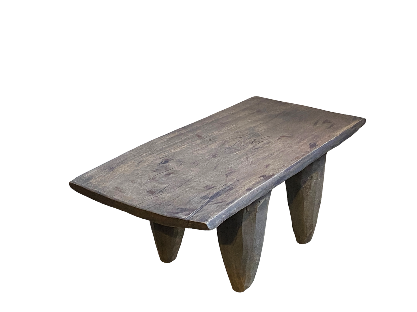 # 4974 Superb Rustic Old  African Senufo Stool / Table  I coast 23.75" W