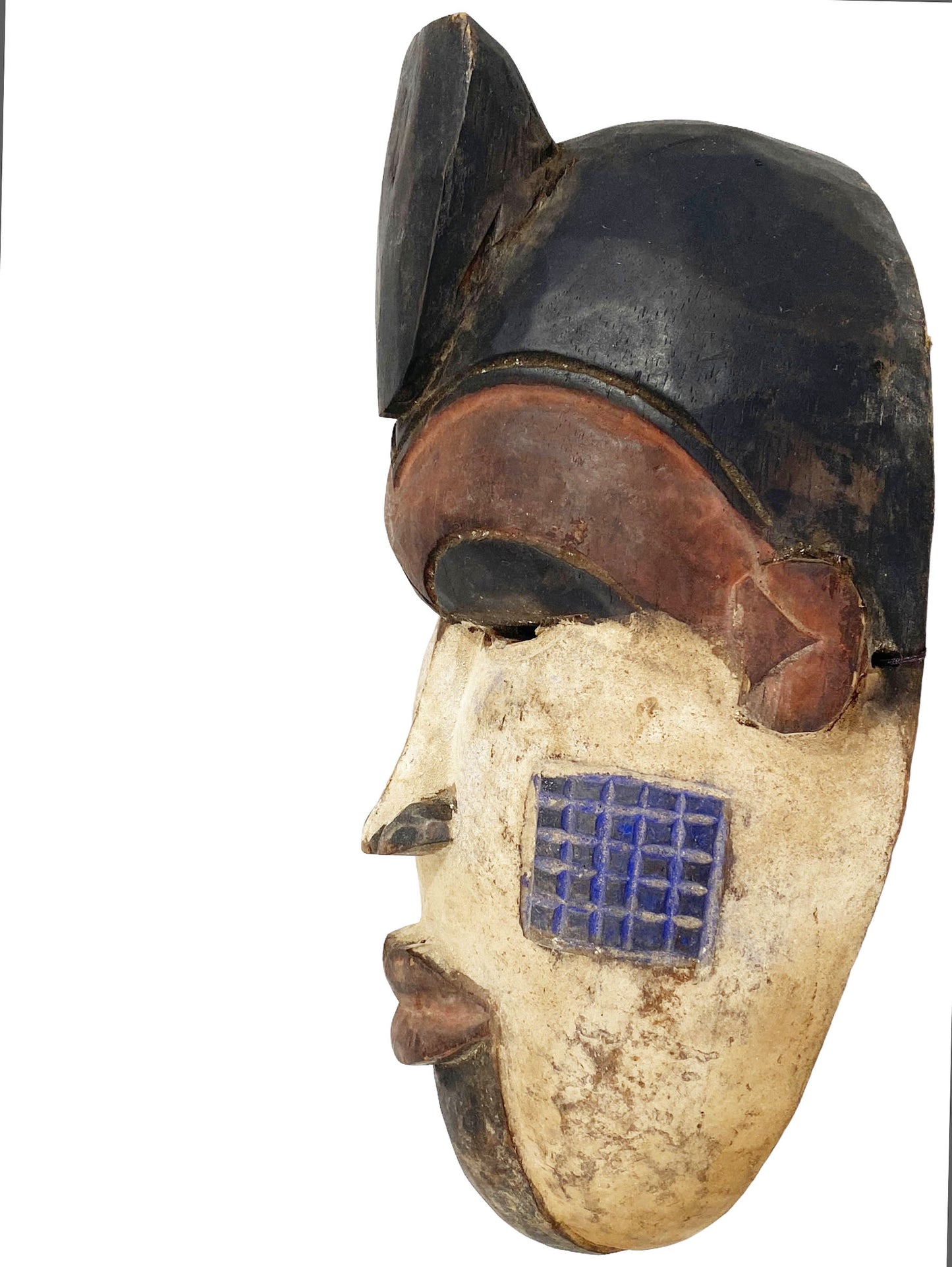 #5426 African Igbo Mask Nigeria  17" H