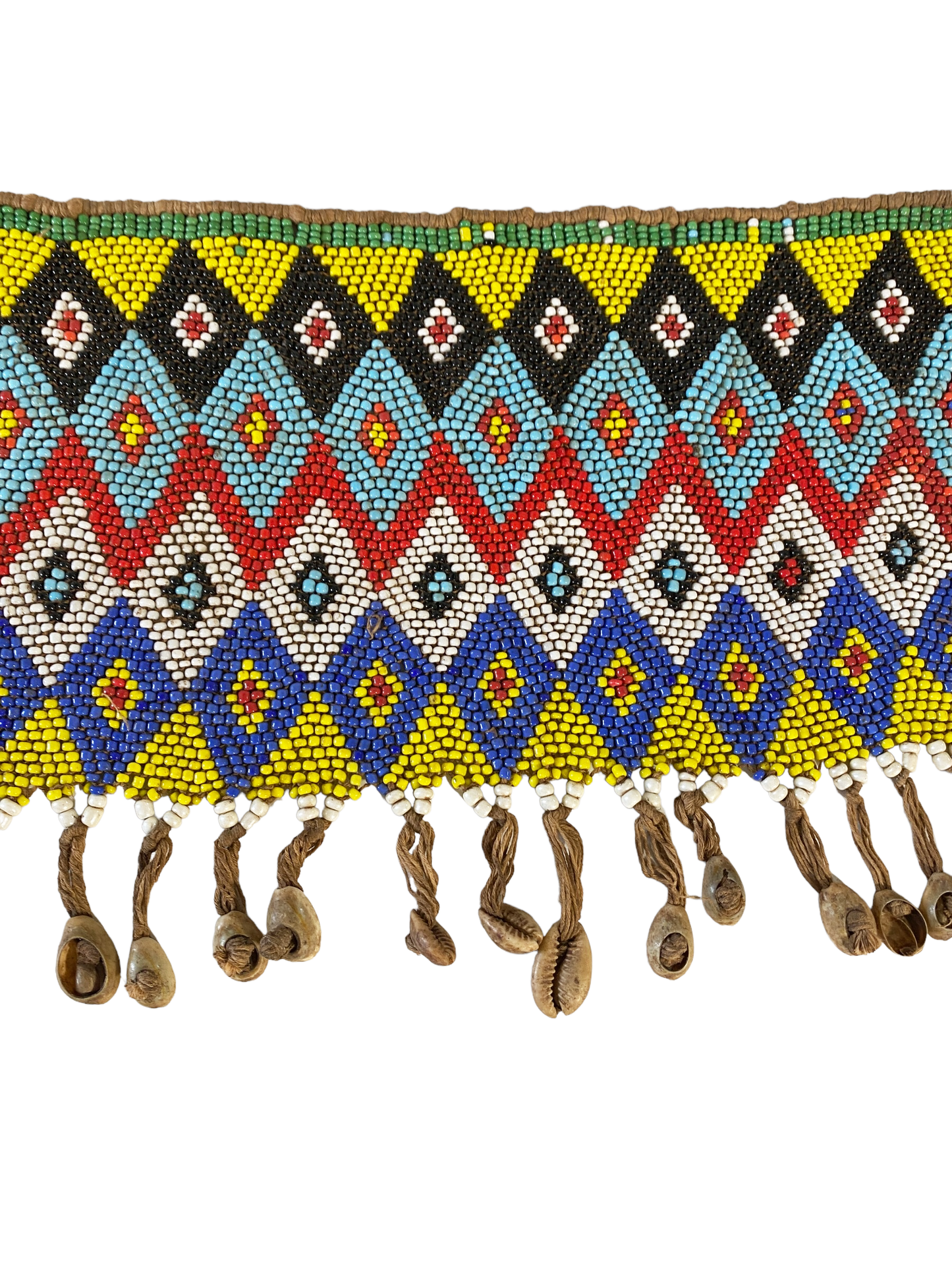 #4987  Vintage Ceremonial Skirt Kirdi Beaded Cache Sex Pikuran Cameroon