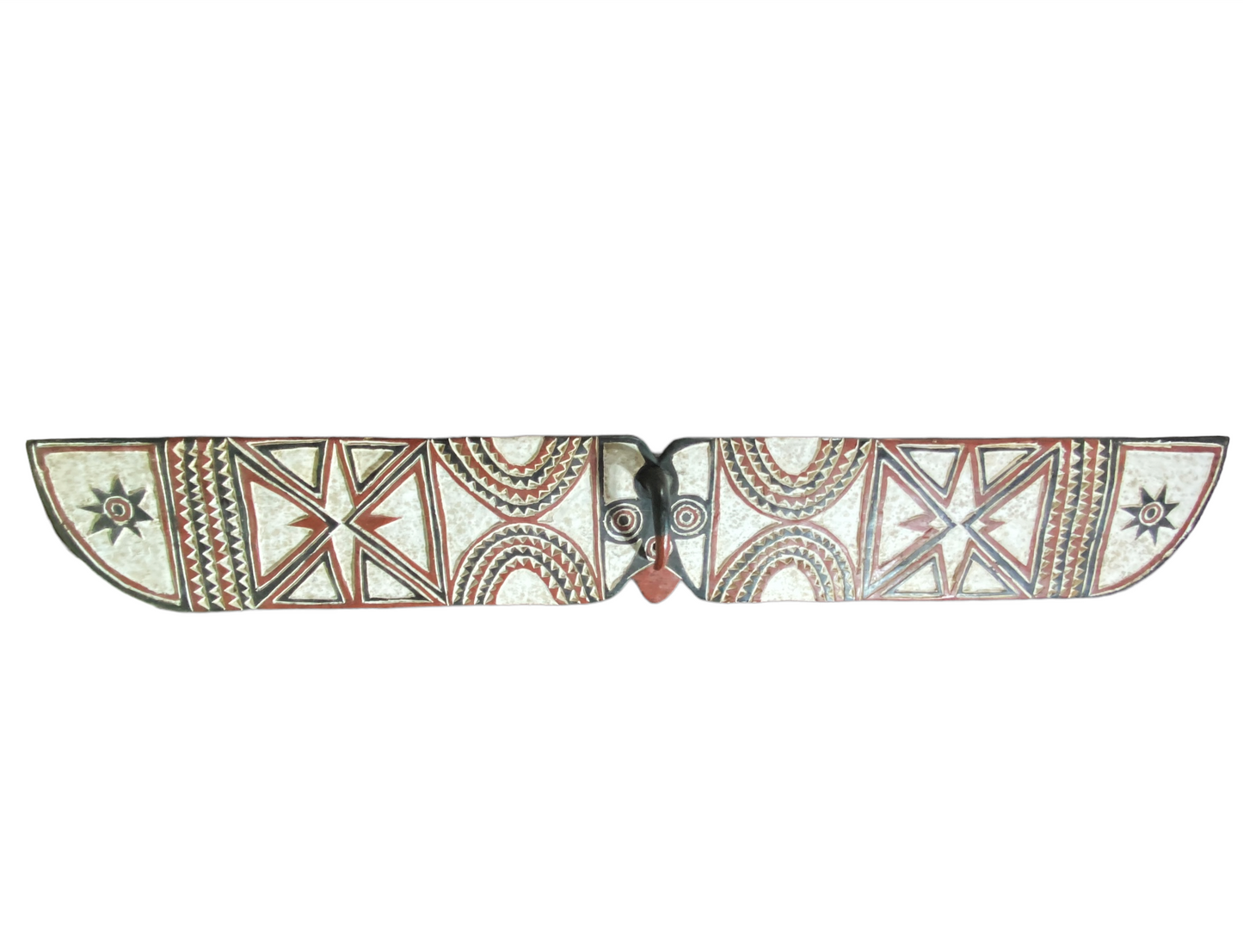 #4936 African Horizontal Butterfly Mask From Burkina Faso 77" W by 11.5" H