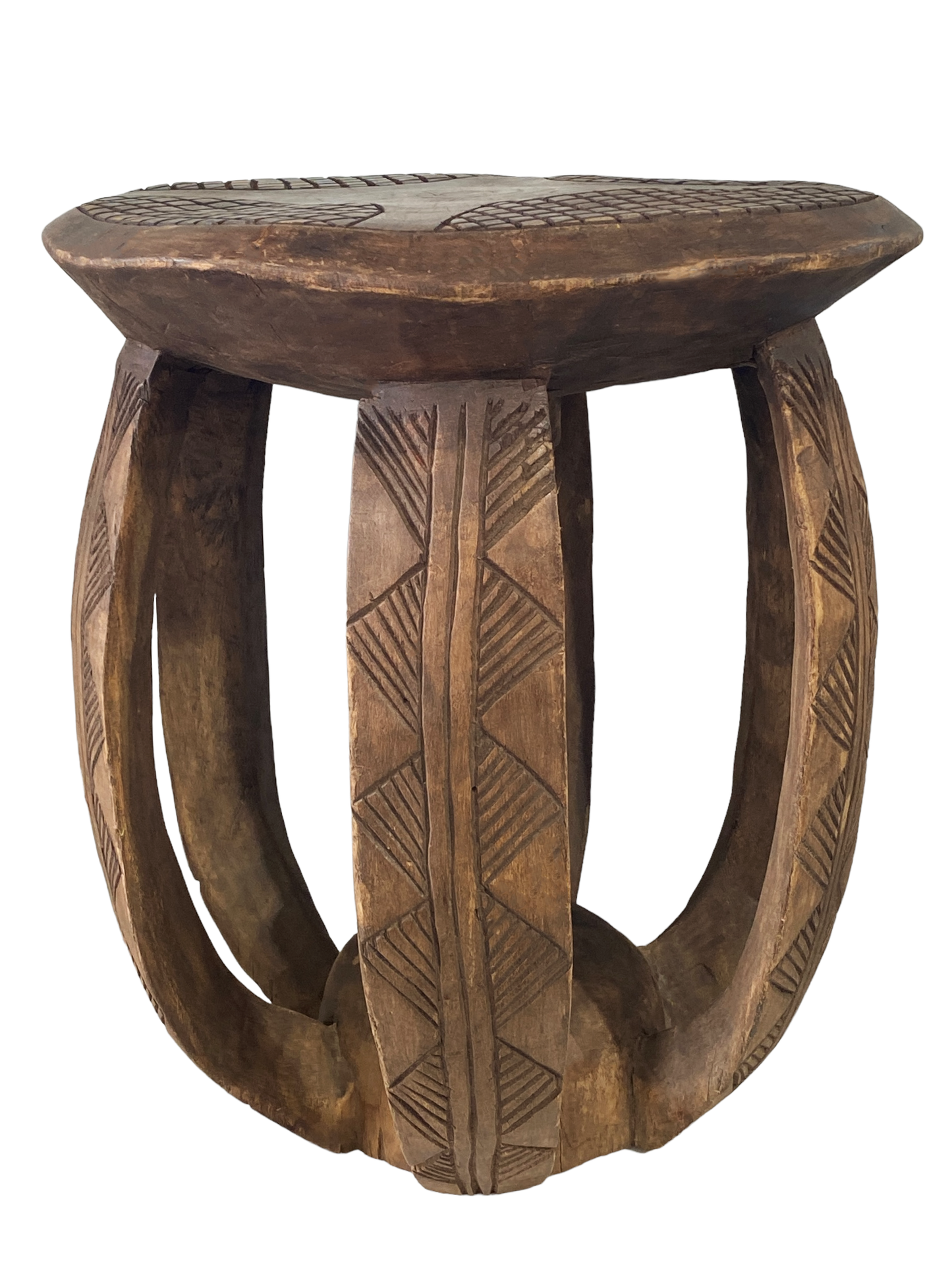#5186 LG African  Baga Stool /Table  Guinea-Bissau  20.25" H by 17"D