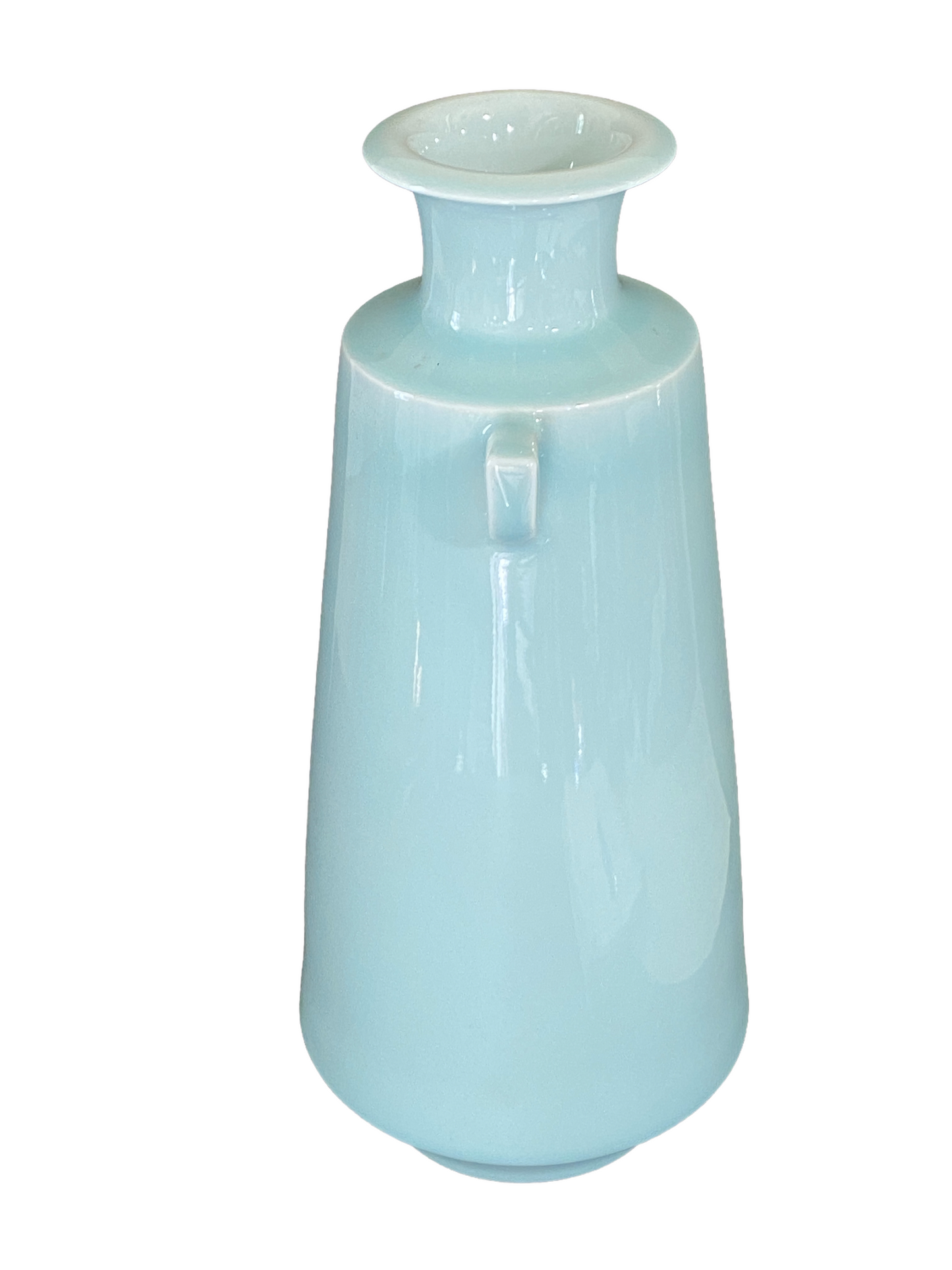 #113 Chinoiserie Celadon Vase