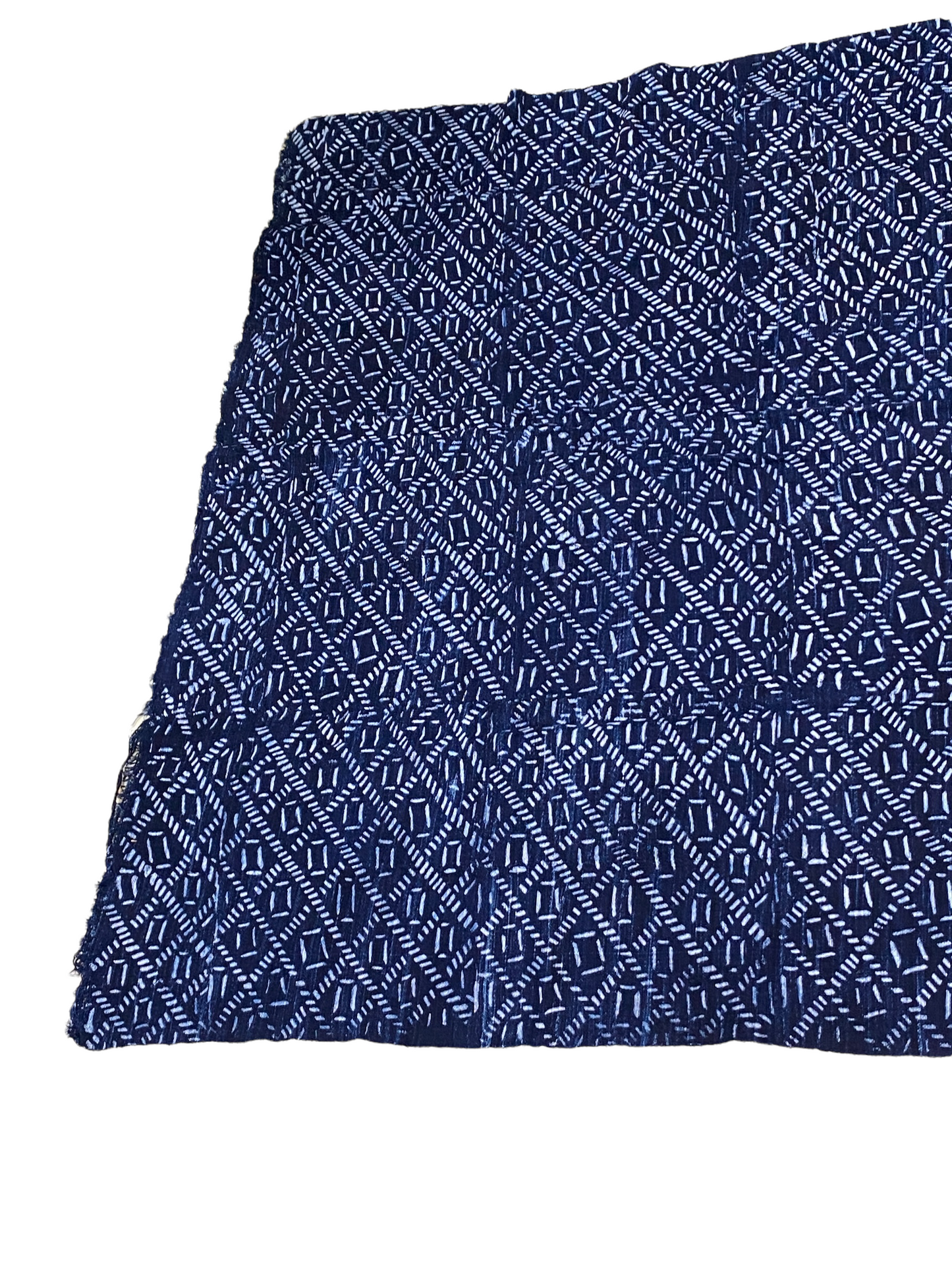 #4738 Fine Weaving Dogon Mali Indigo Mud Cloth Textile