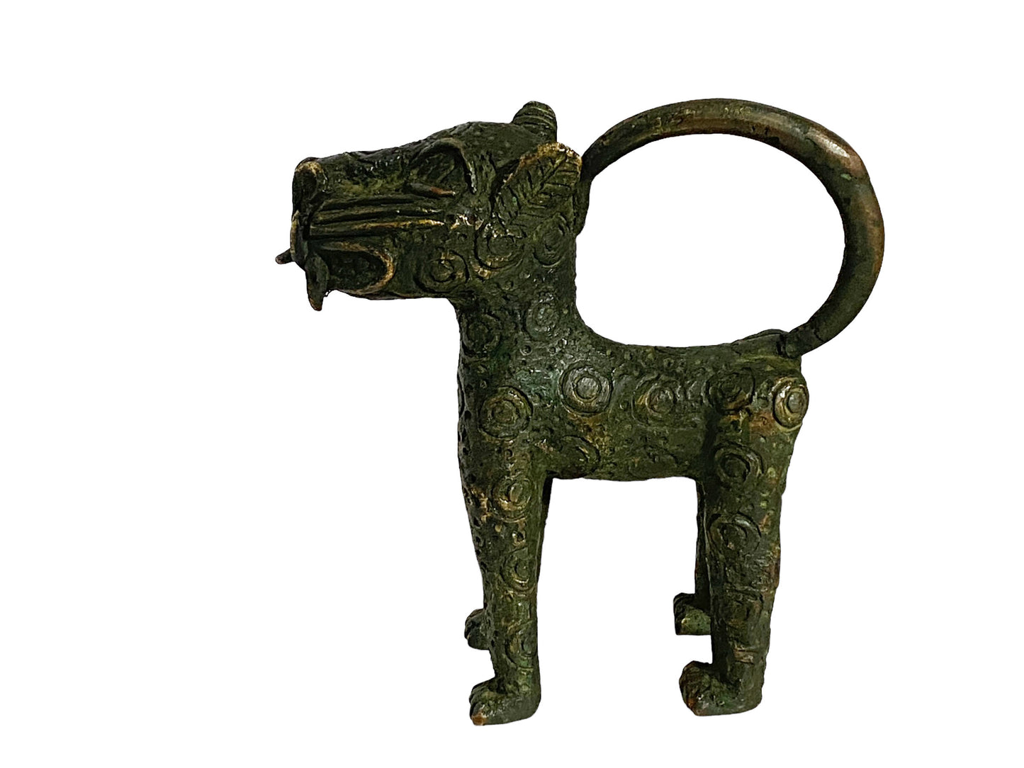 #5238 Superb Benin  Leopard Bronze Nigeria African