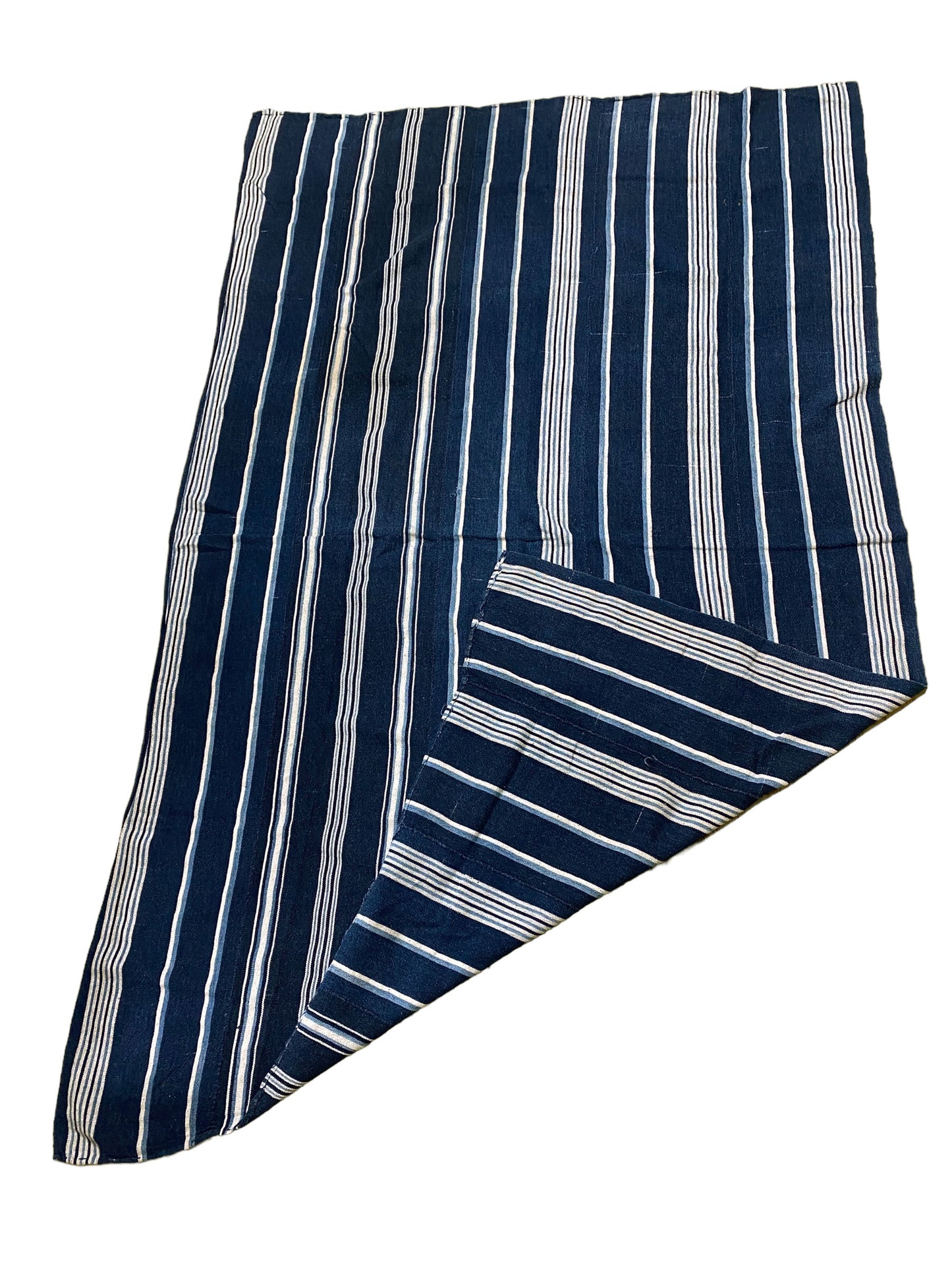 #5256 Vintage African Indigo Bondoukou Cloth Textile I Coast 64" H