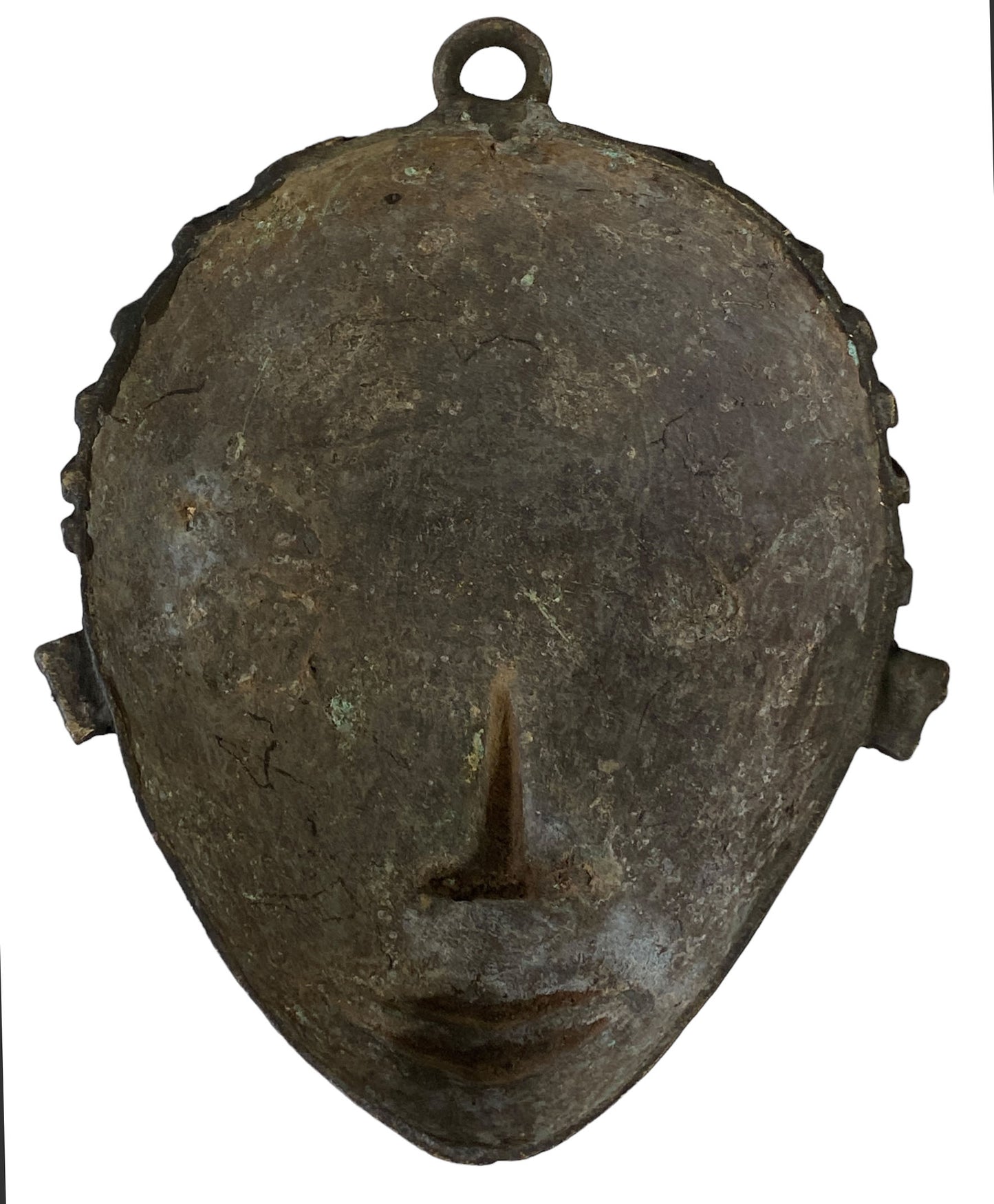 # 5236 African Baule Bronze Passport Mask 7.25" h