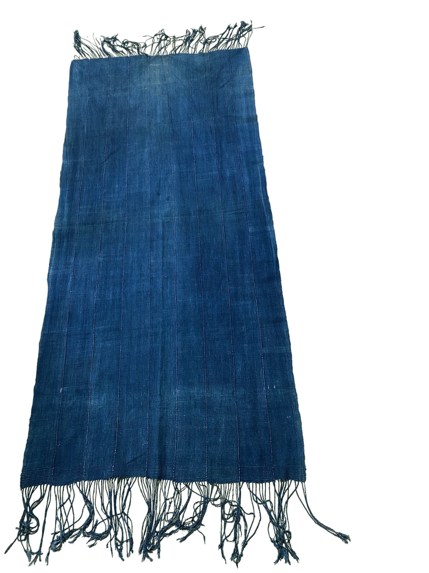# 3094 African  Indigo Cloth - Mossi Tribe Burkina Faso 71" by 32" W