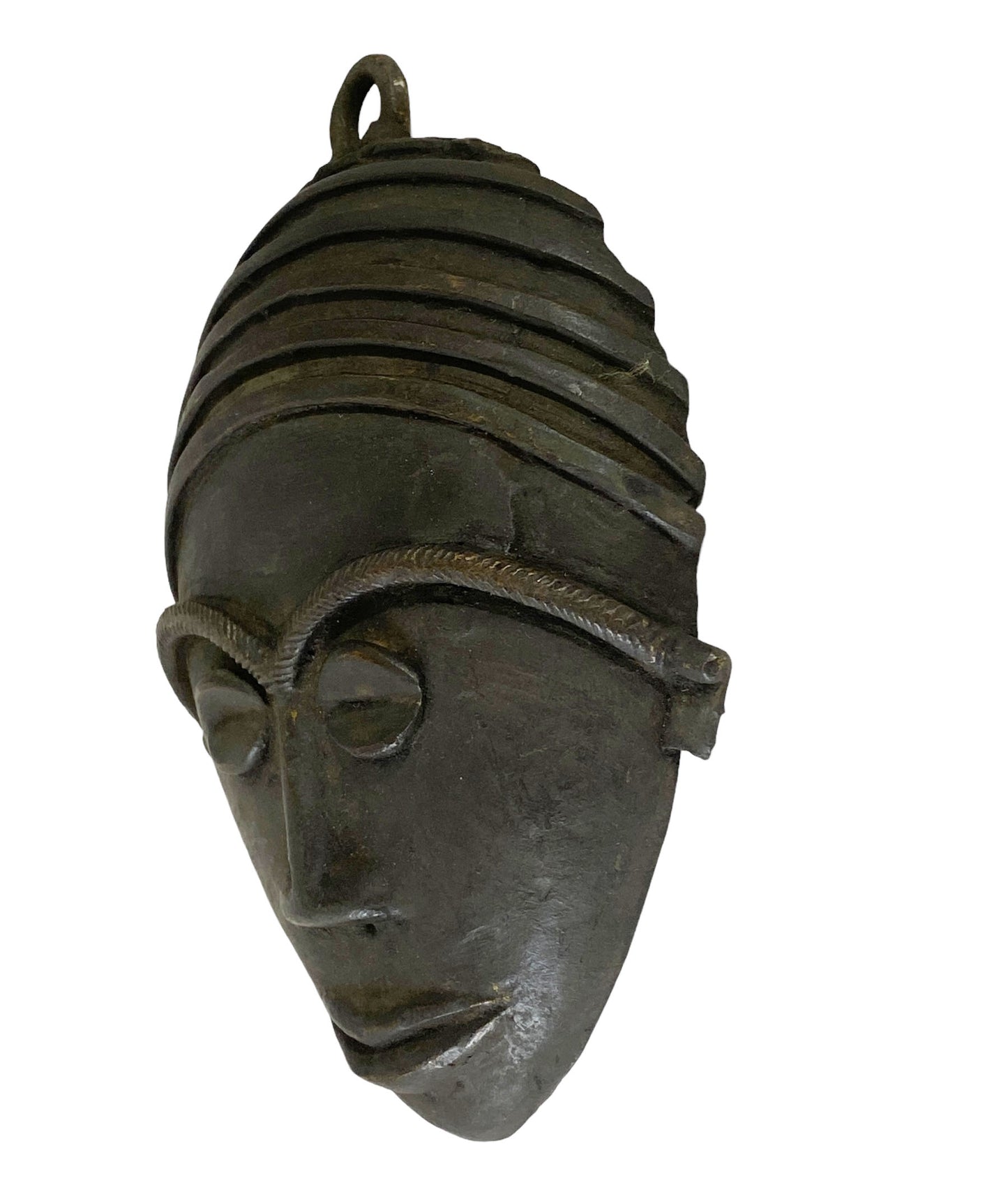 # 5236 African Baule Bronze Passport Mask 7.25" h