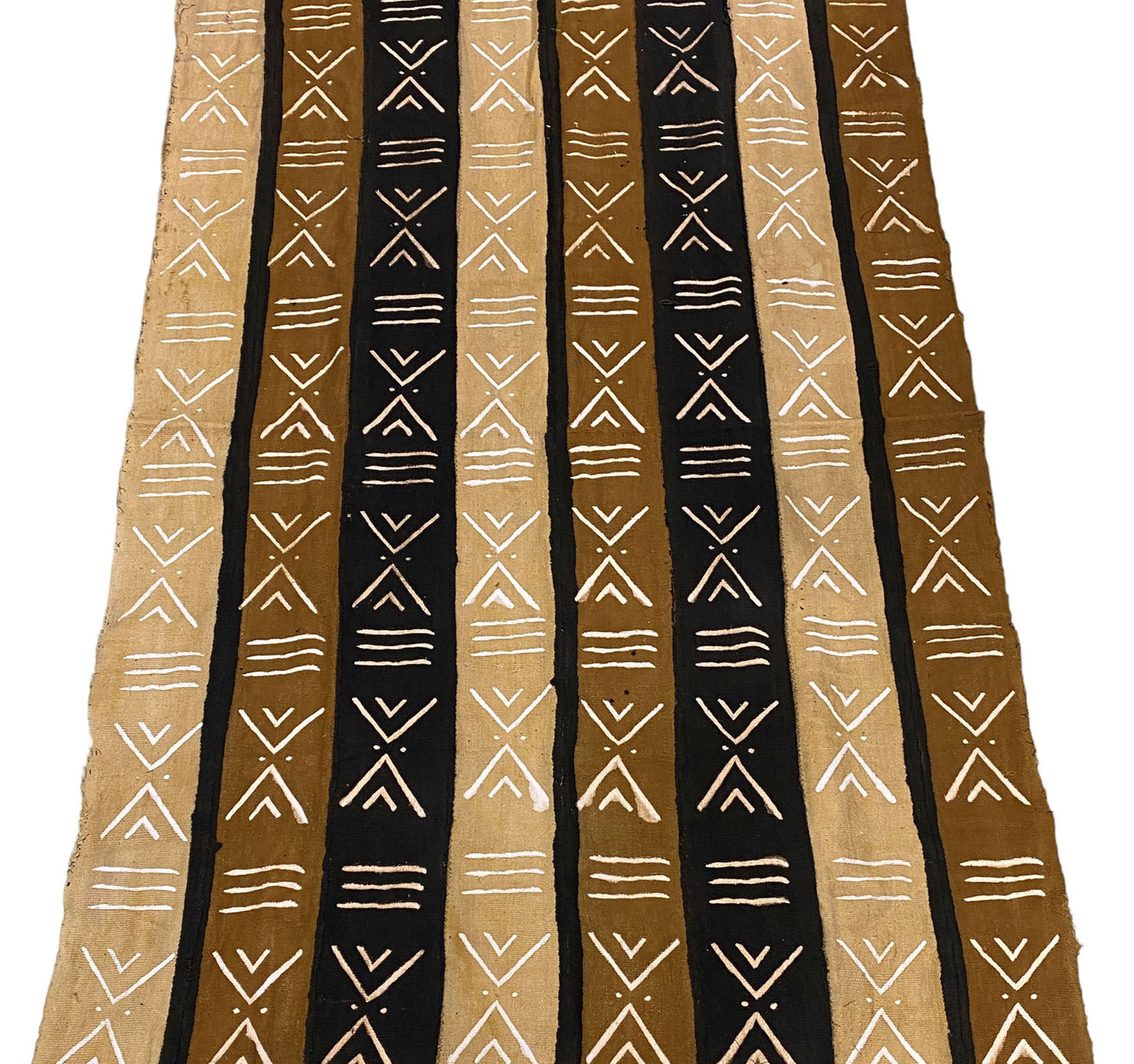 #5337  African Bogolan Mud Cloth Textile 62" by 40"