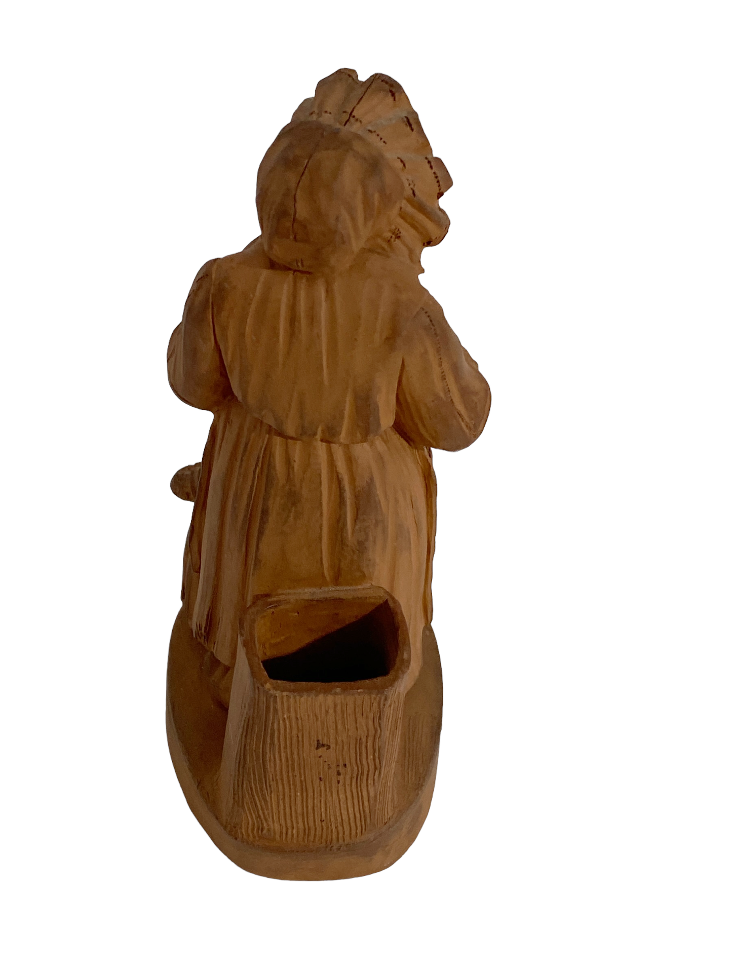 #5184 Vienna Terracota Female Monkey Figure Pen Holder/Vase