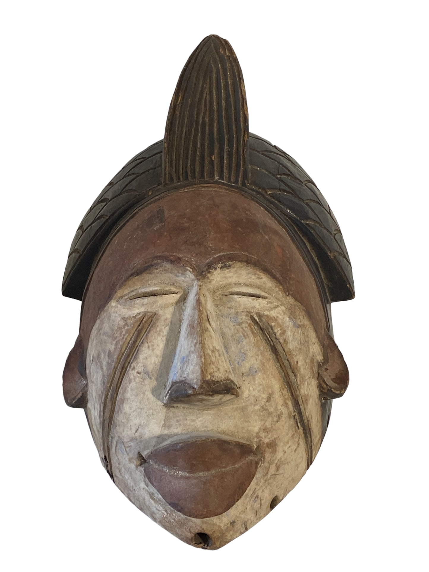 #5362 African Igbo Mask Nigeria  17" H