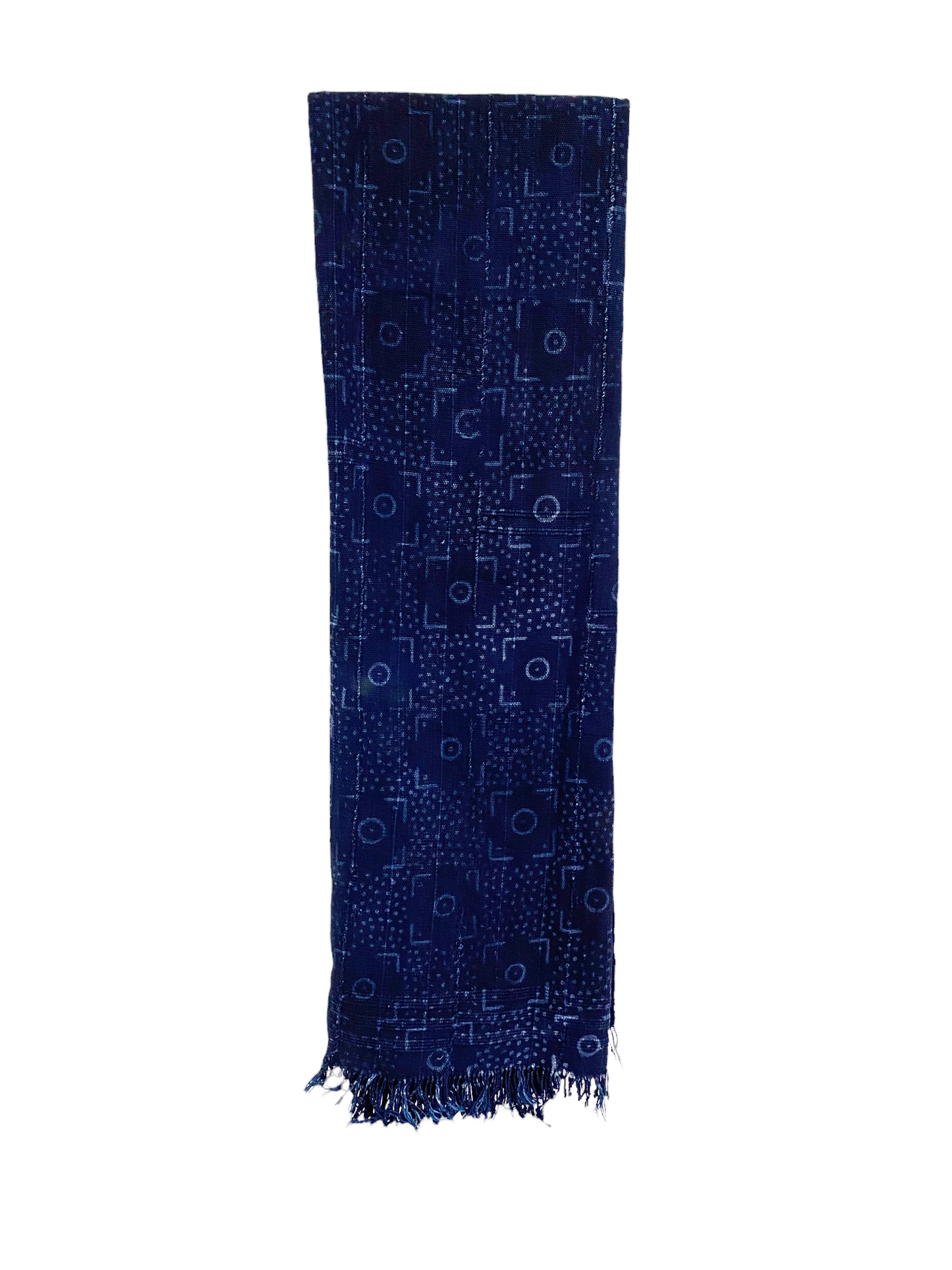 #4885 Vintage African Indigo Bondoukou Cloth Textile I Coast 41" by 56"