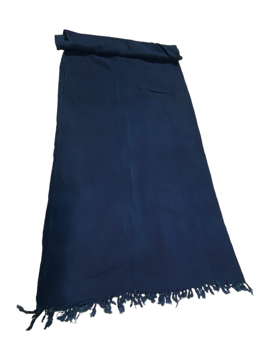 # 5098 Fine Plain Indigo Cloth - Mossi Tribe Burkina Faso