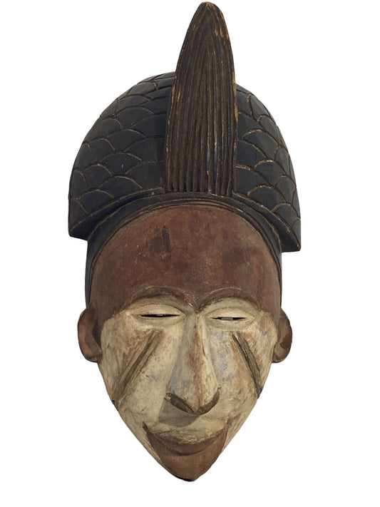 #5362 African Igbo Mask Nigeria  17" H