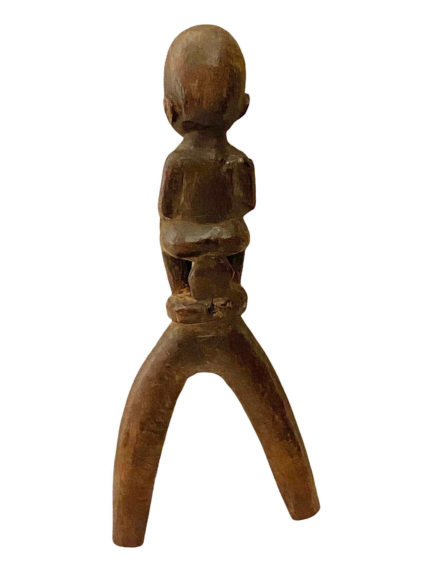#7742 Superb /unique old Lobi Female  Figural Sling shot Burkina Faso African