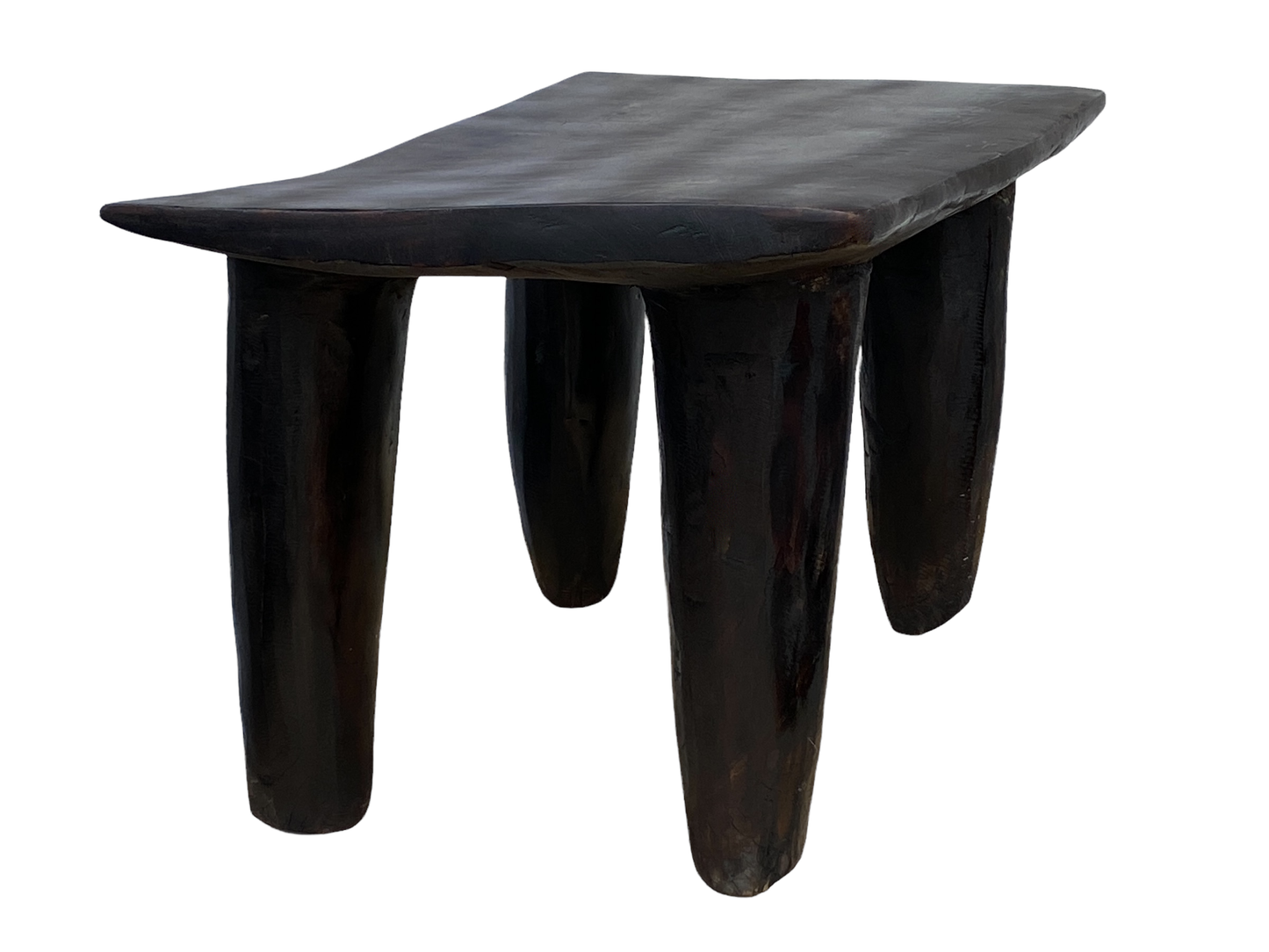 # 4662 African Carved  Wood Senufo Table/Stool 30.25" W