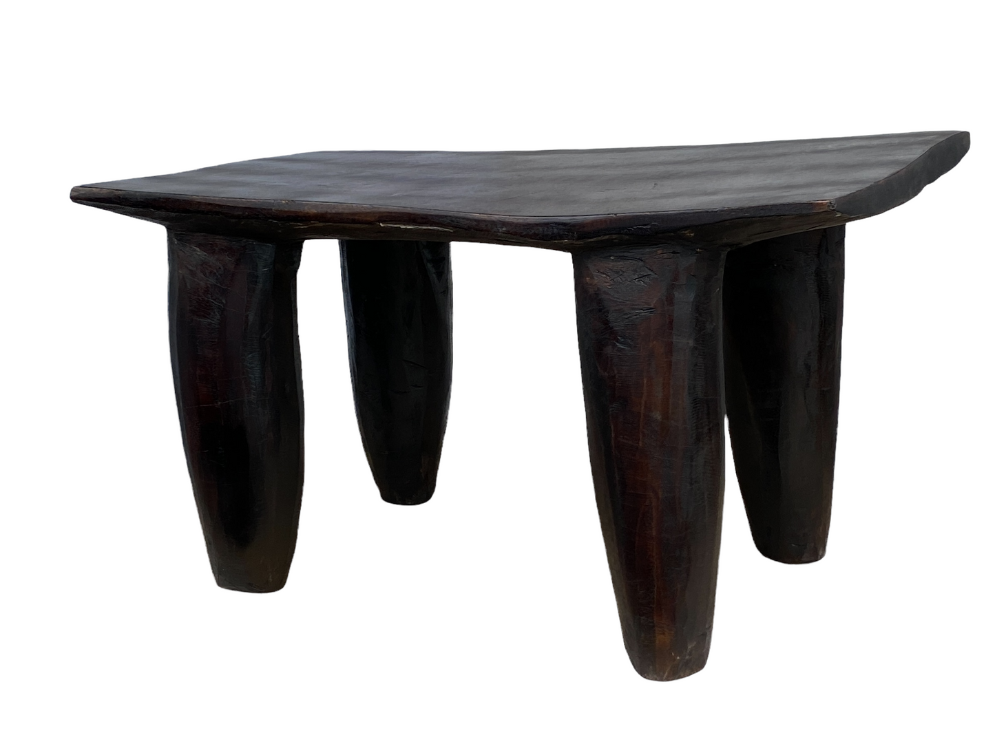 # 4662 African Carved  Wood Senufo Table/Stool 30.25" W