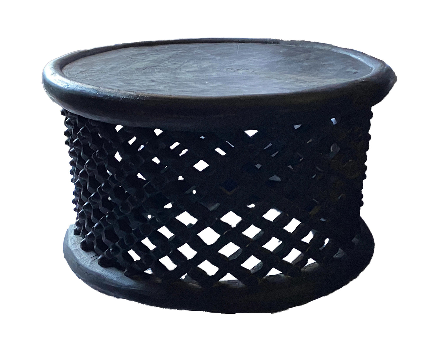 #3056 Large  African Bamileke Spider Stool/Table